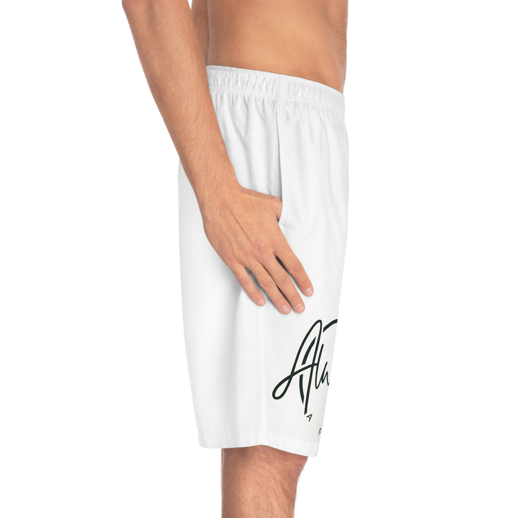 Always Family Men's Board Shorts – Beach Swim Trunks with Script Logo