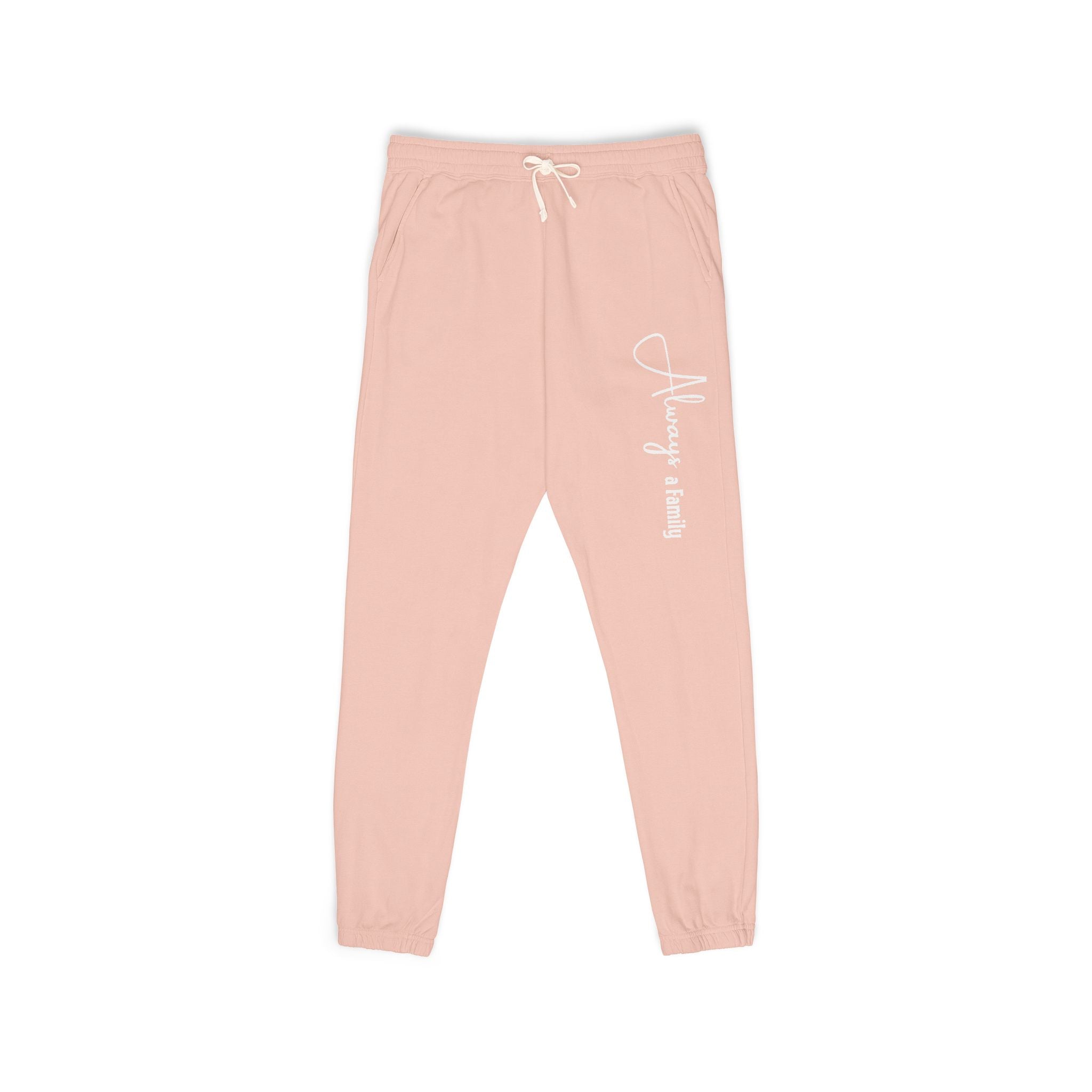 Everyday Cozy Sweatpants — "Always a Family" Script Joggers