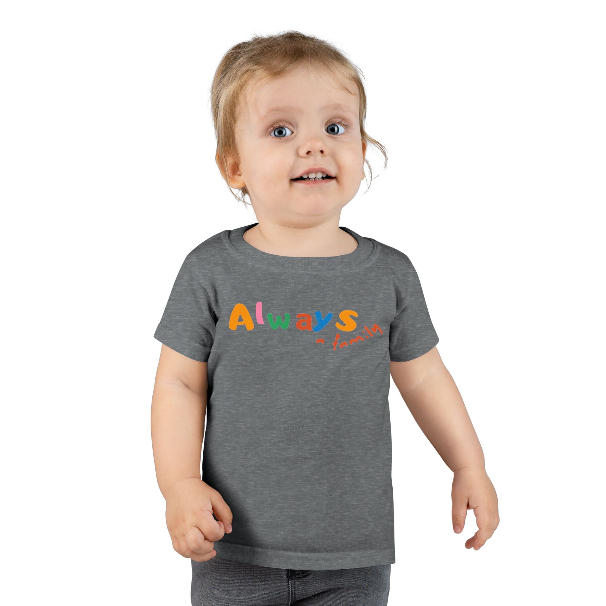 Toddler T‑Shirt — "Always" Colorful Handwritten Kids Tee