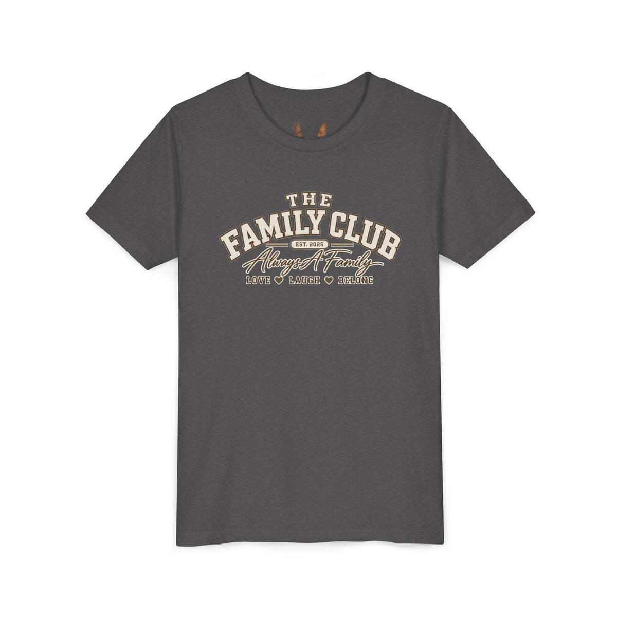 Youth Tee – "The Family Club" Always A Family Kids' Shirt
