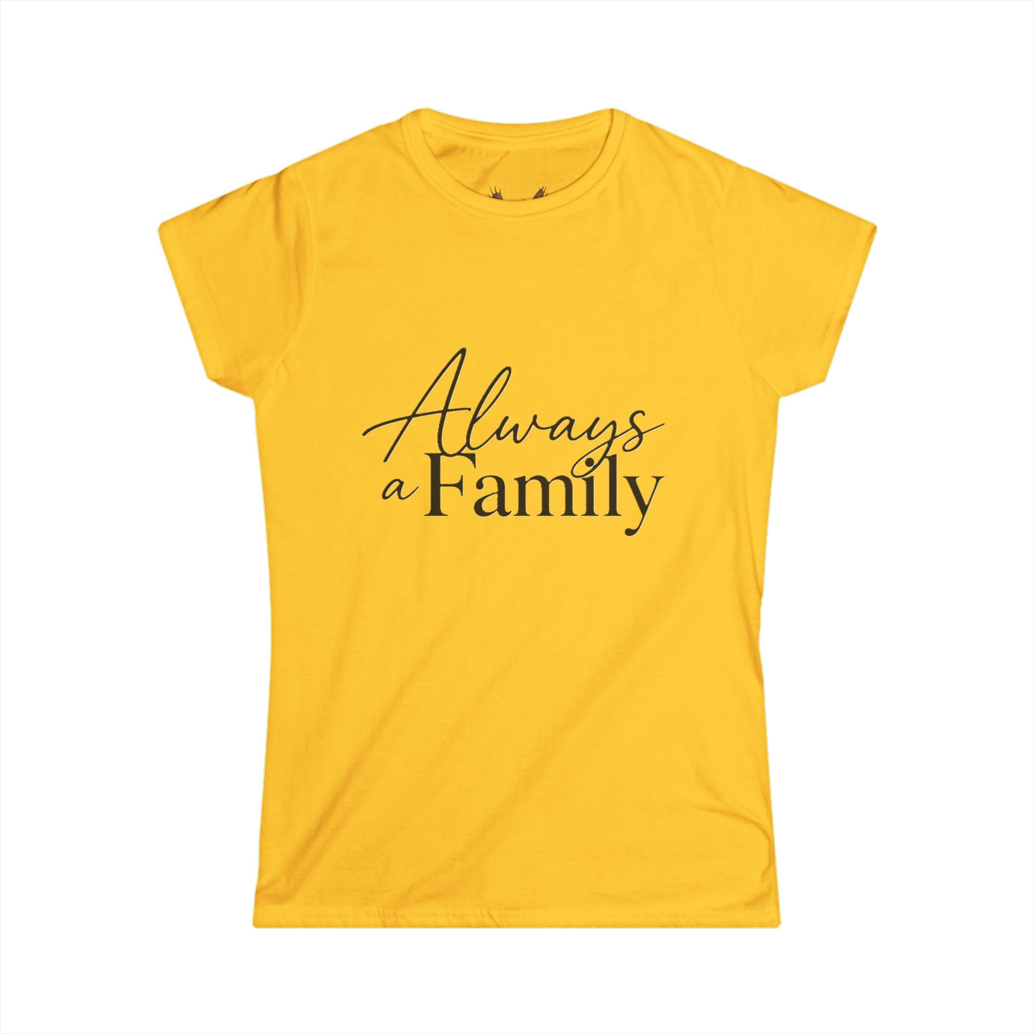 Always a Family Tee — Women's Moose Family Graphic T-Shirt