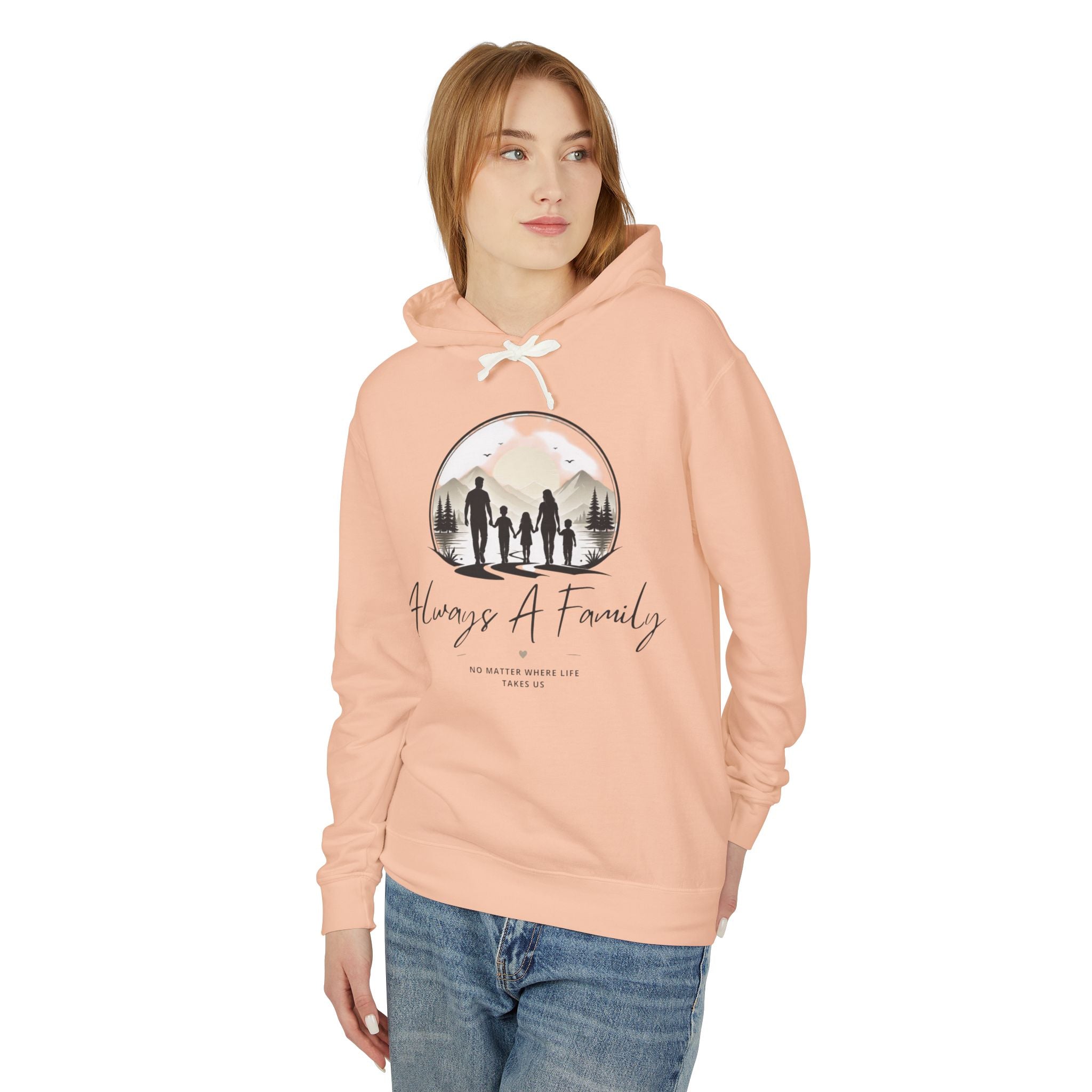 Always A Family Hoodie — Cozy Family Silhouette Pullover
