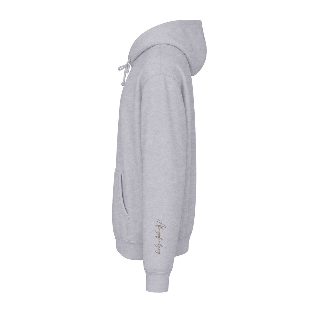 Always a Family Hoodie — Cozy White Script Family Sweatshirt