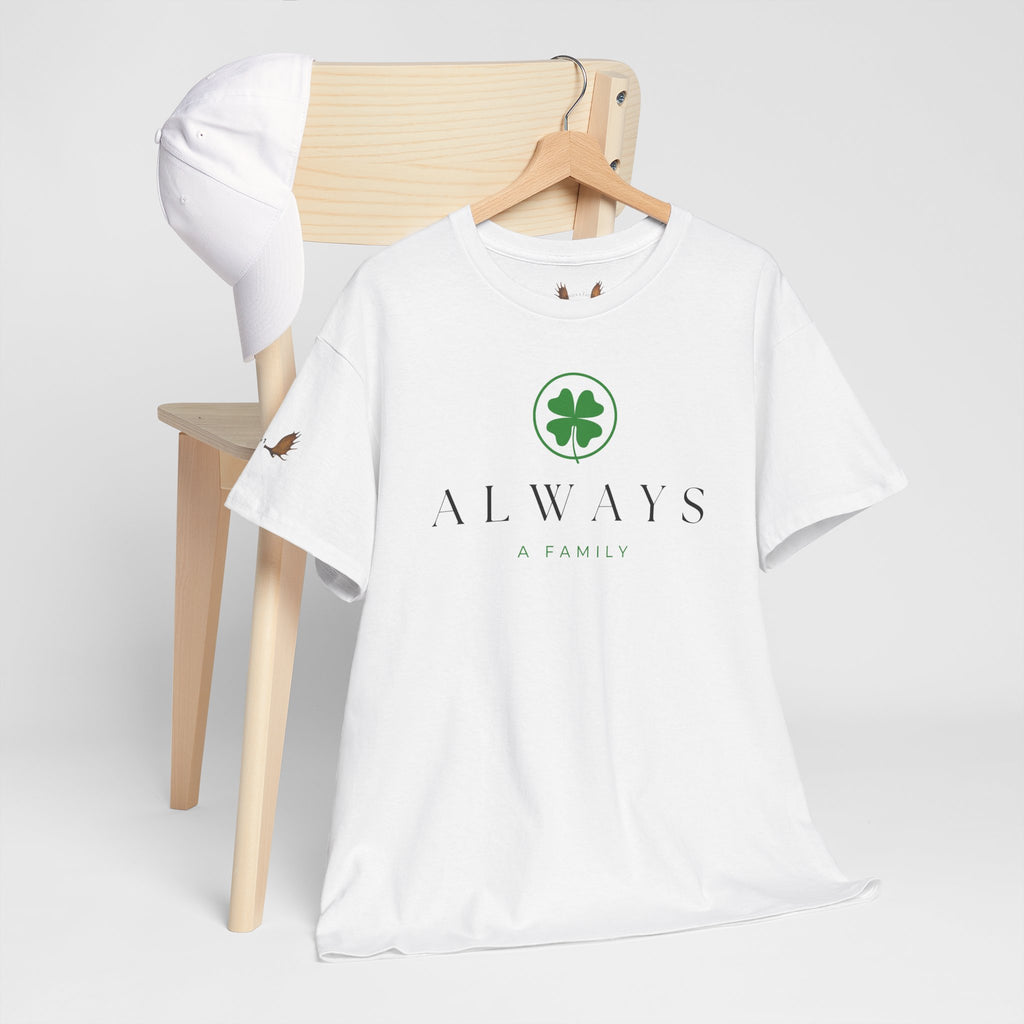 Always Family T-Shirt — Clover Logo Tee (St. Patrick’s Day, Lucky Charm)