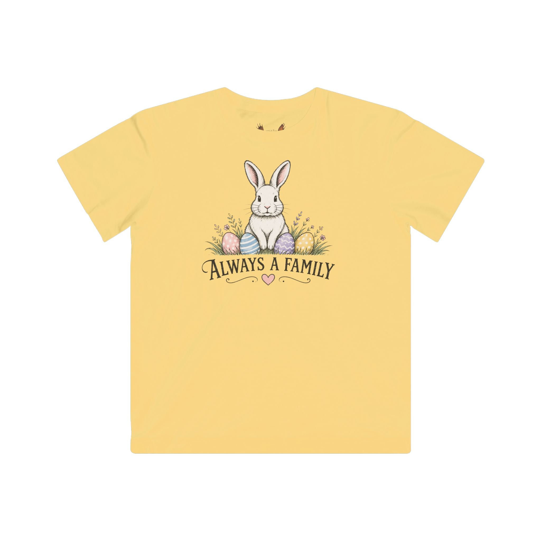 Kids Tee — "Every Bunny Belongs" Always a Family Cute Rabbit Shirt
