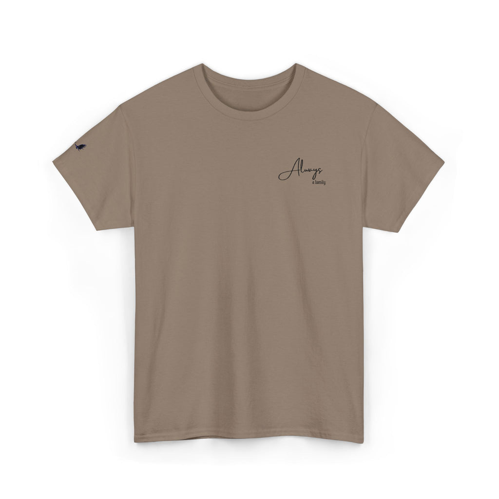 Classic 'Always' Script Tee — Minimalist White T-Shirt