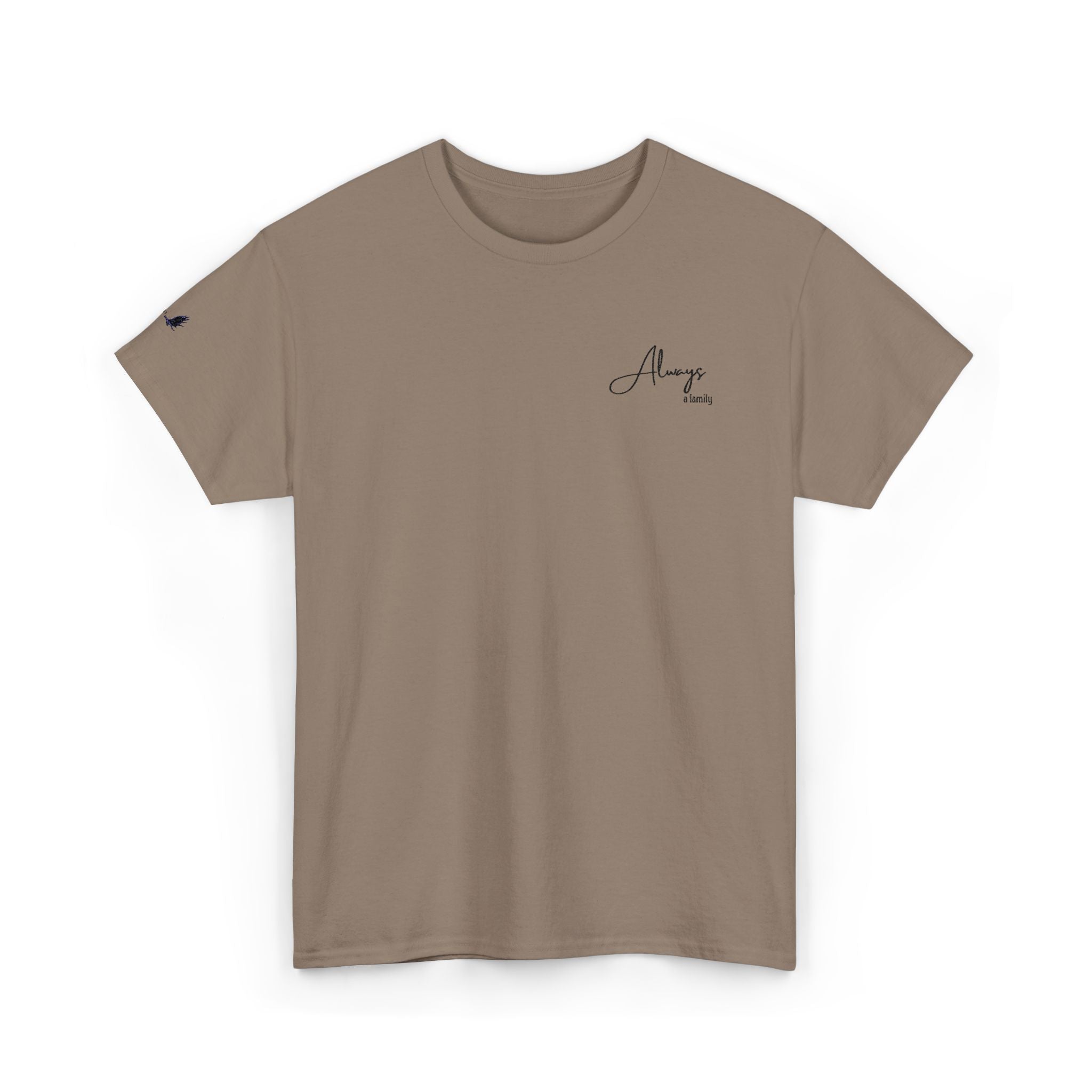 Classic 'Always' Script Tee — Minimalist White T-Shirt