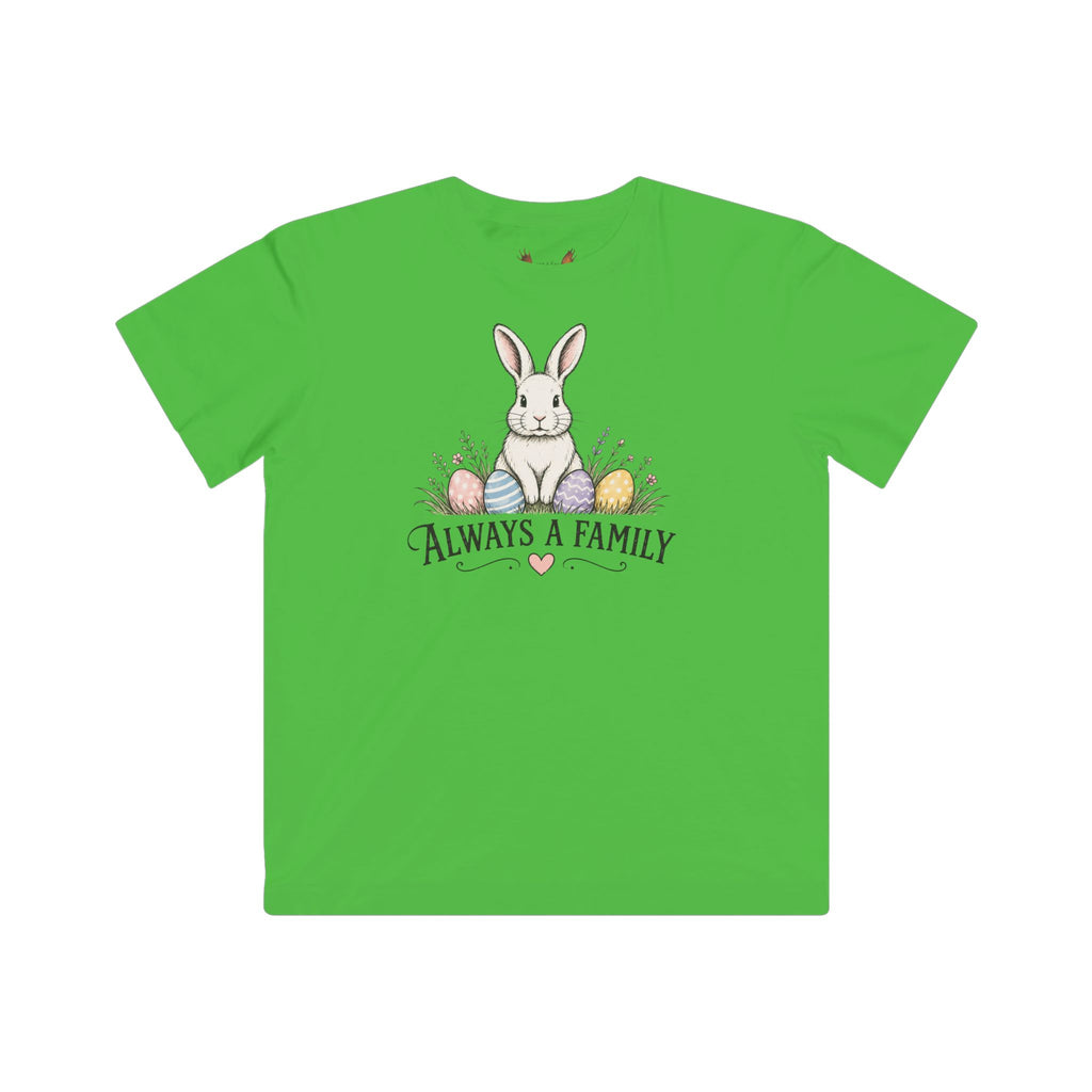 Kids Tee — "Every Bunny Belongs" Always a Family Cute Rabbit Shirt