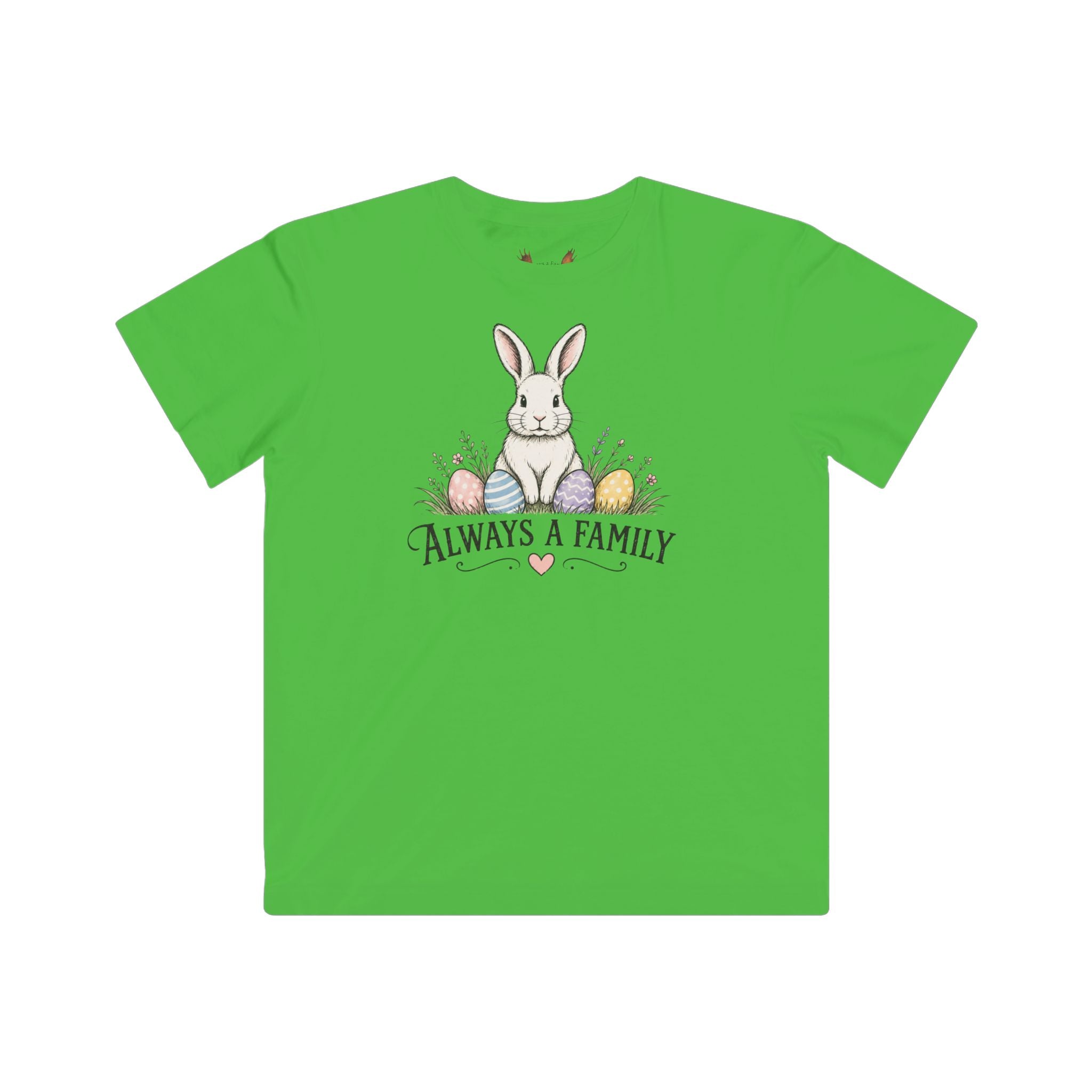 Kids Tee — "Every Bunny Belongs" Always a Family Cute Rabbit Shirt