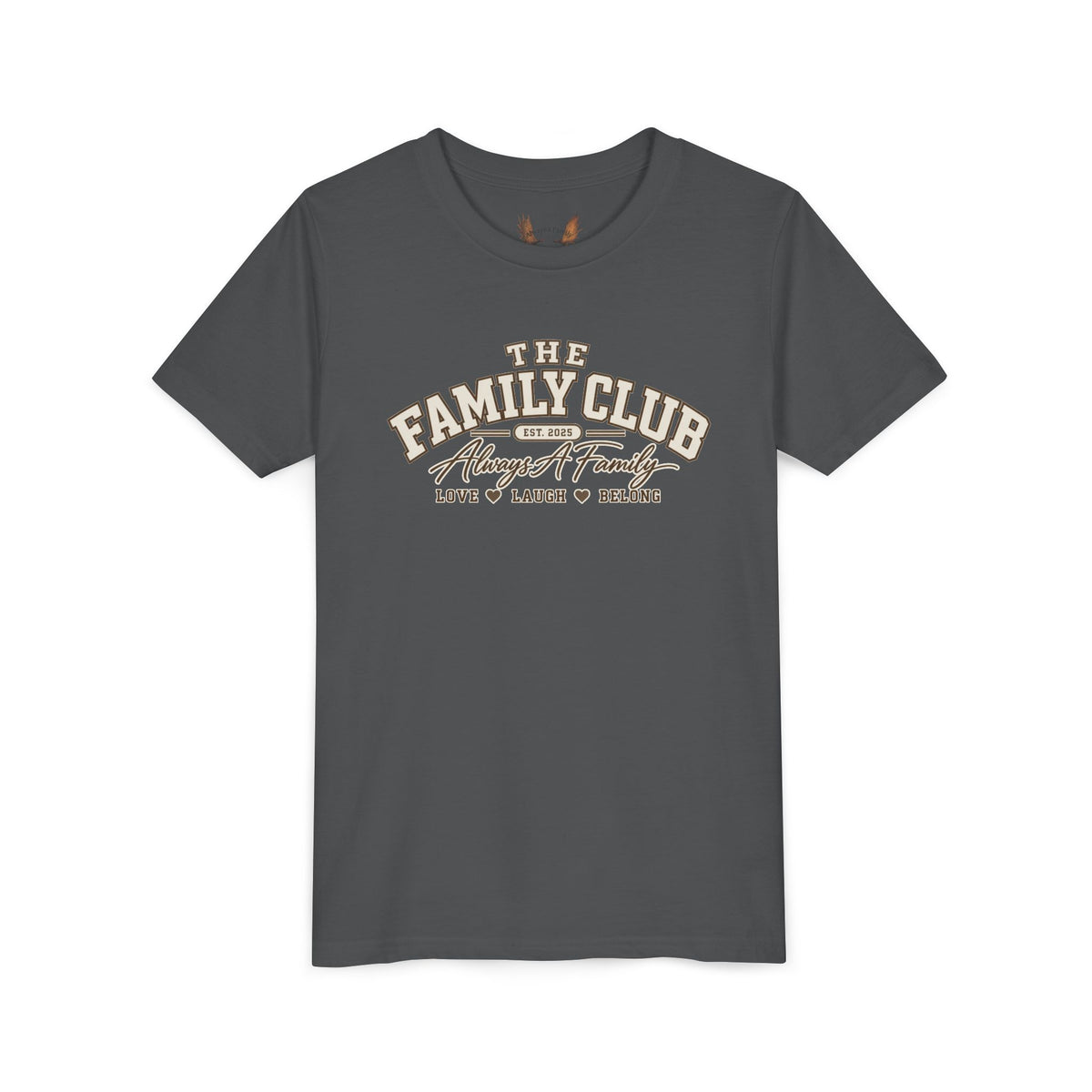 Youth Tee – "The Family Club" Always A Family Kids' Shirt