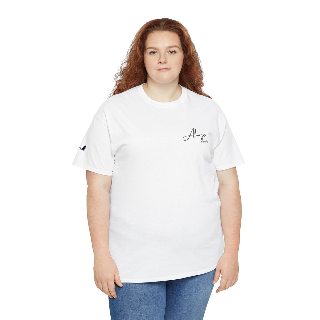 Classic 'Always' Script Tee — Minimalist White T-Shirt