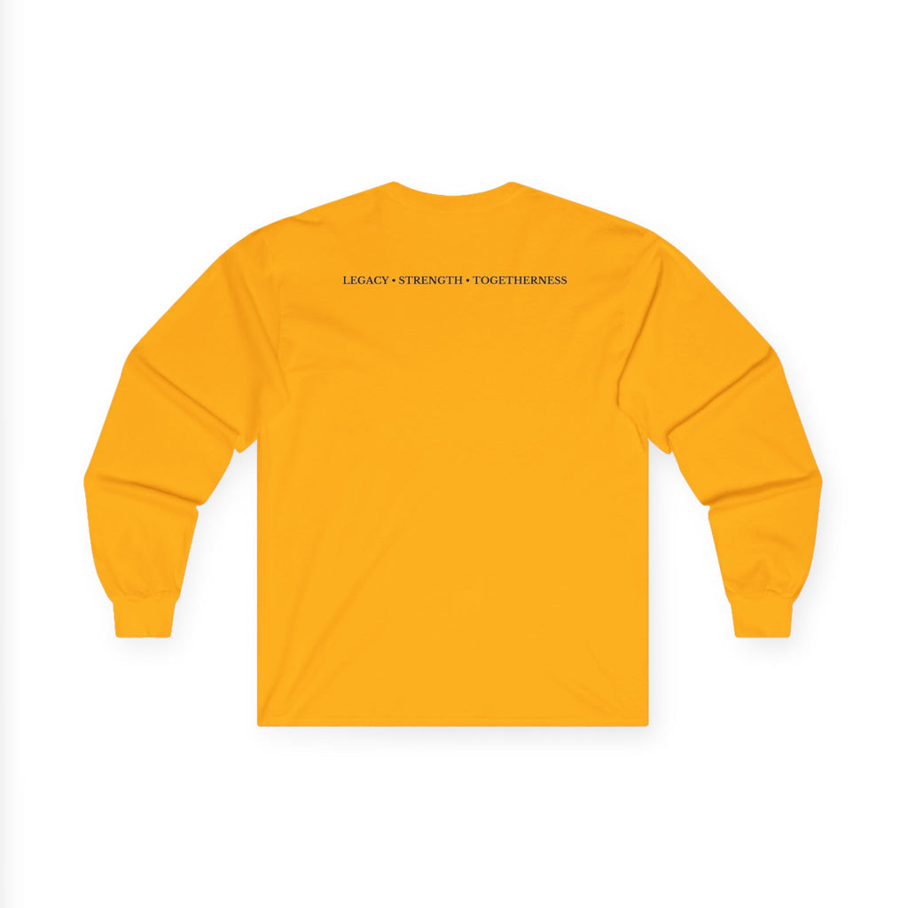 Family Silhouette Long Sleeve Tee — "Always A Family" Outdoor Design