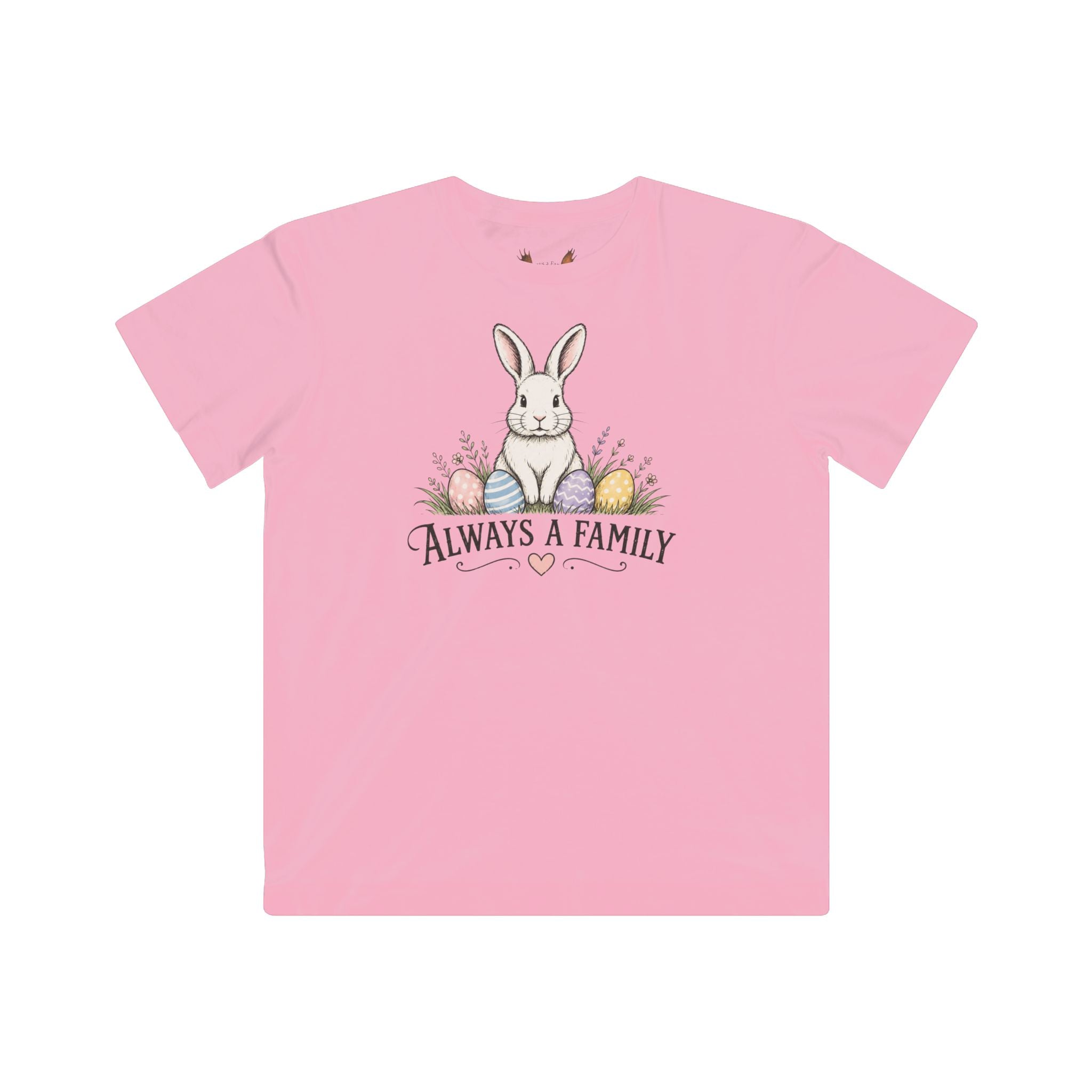 Kids Tee — "Every Bunny Belongs" Always a Family Cute Rabbit Shirt