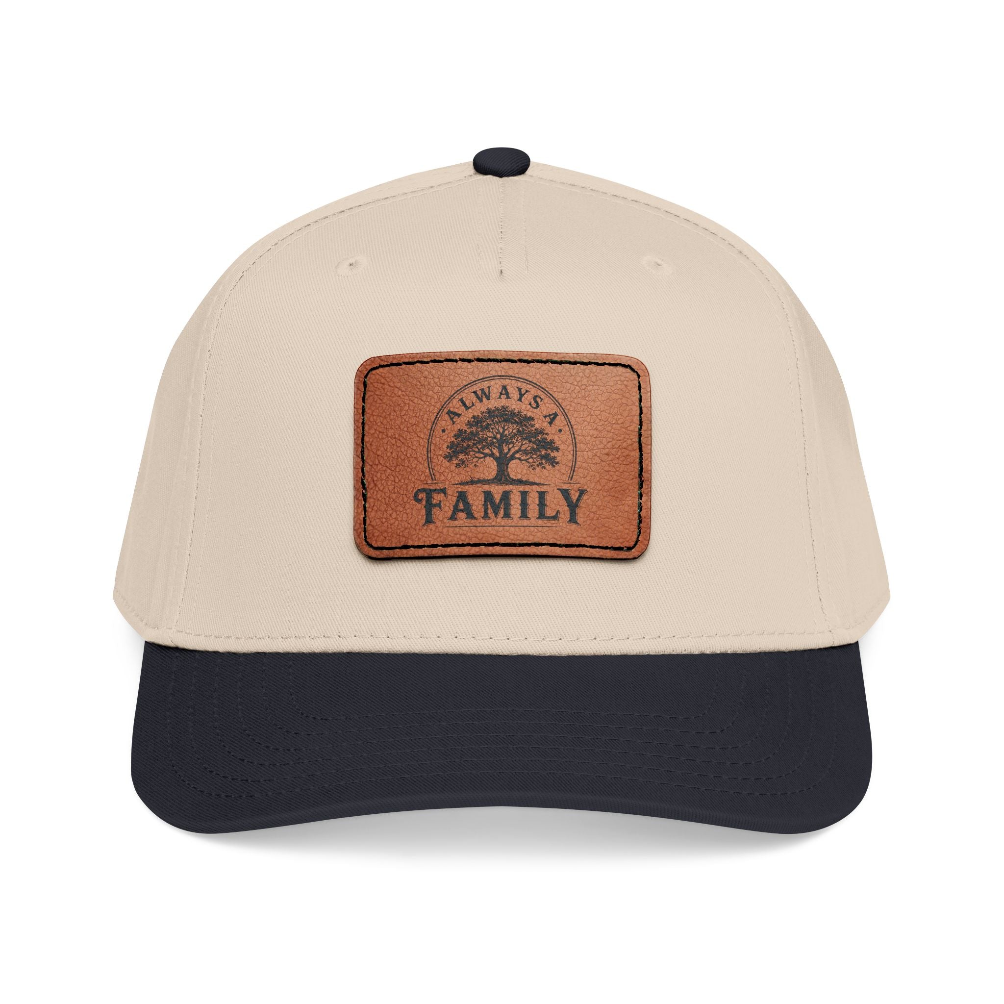 Leather Patch Baseball Cap