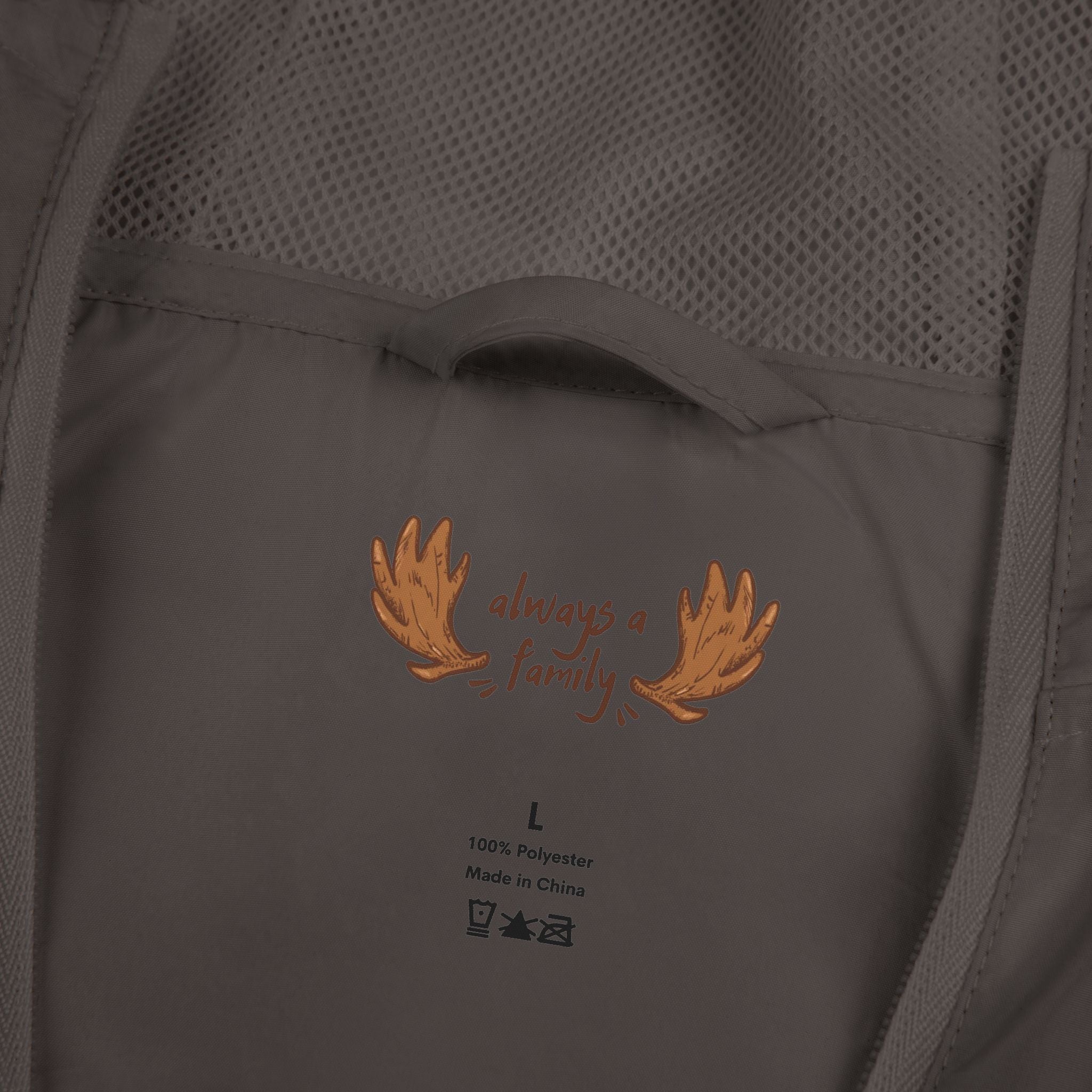Red Heart Always a Family Windbreaker Jacket