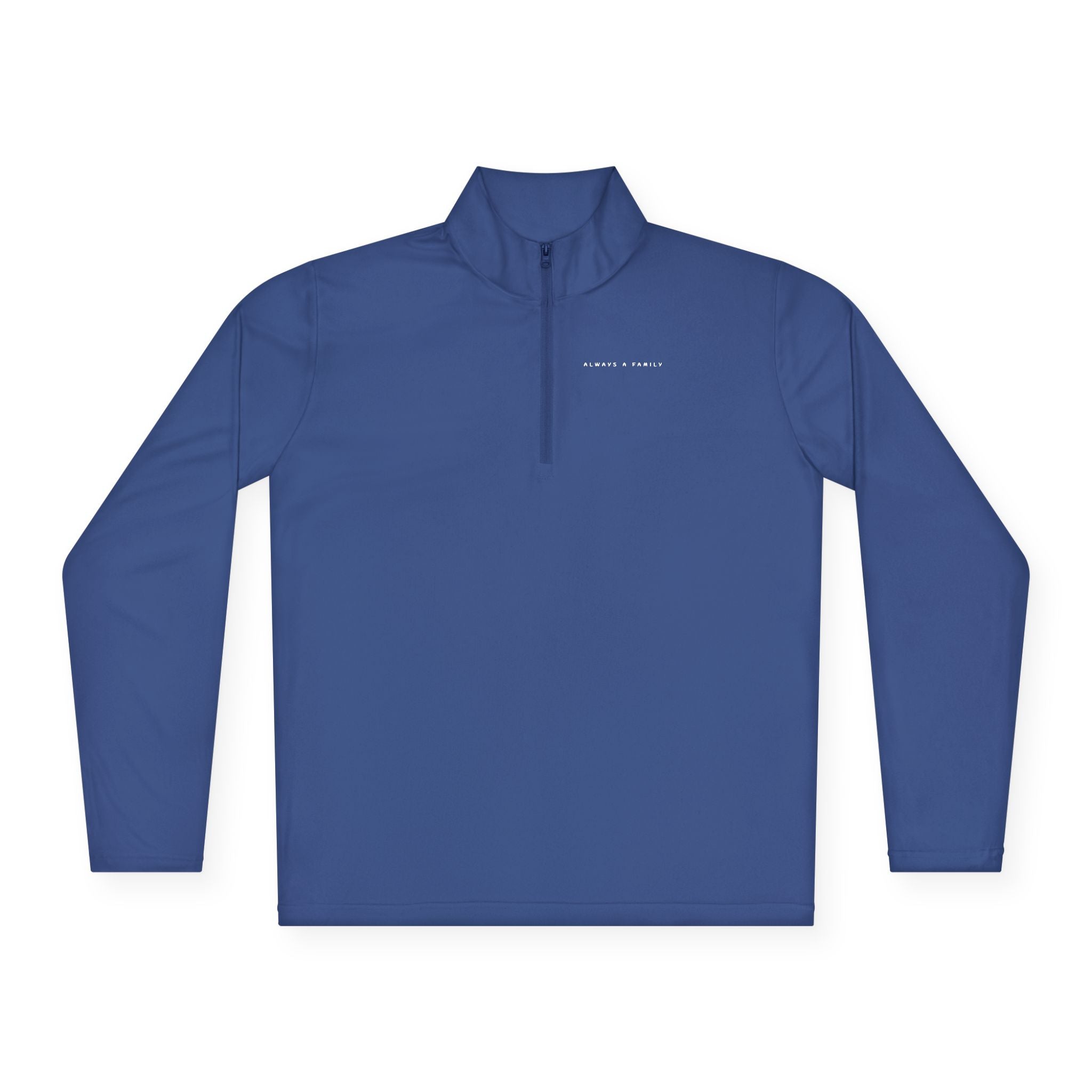 Quarter-Zip Pullover —started as friends became  Family Antlers Logo