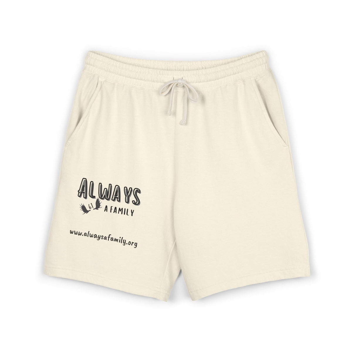 Always A Family Sweat Shorts — Comfortable Fleece Lounge Shorts with Logo