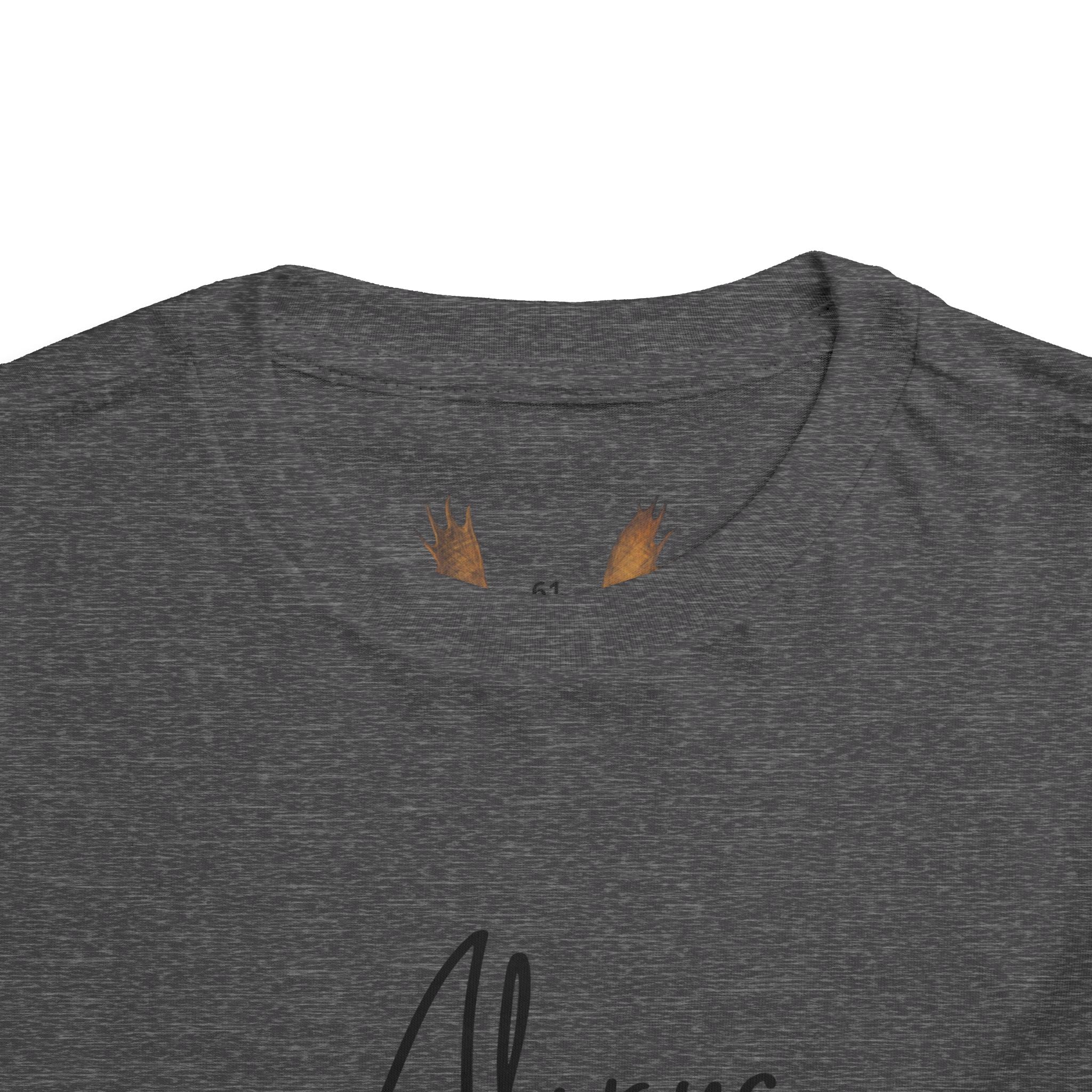Toddler Tee — "Always a Family" Minimal Script Kids Shirt