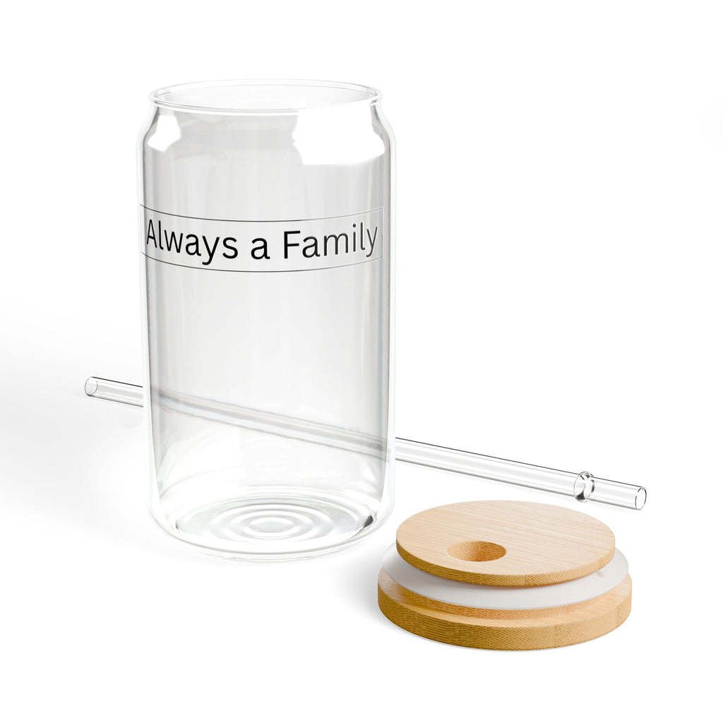Always a Family 16oz Sipper Glass with Bamboo Lid