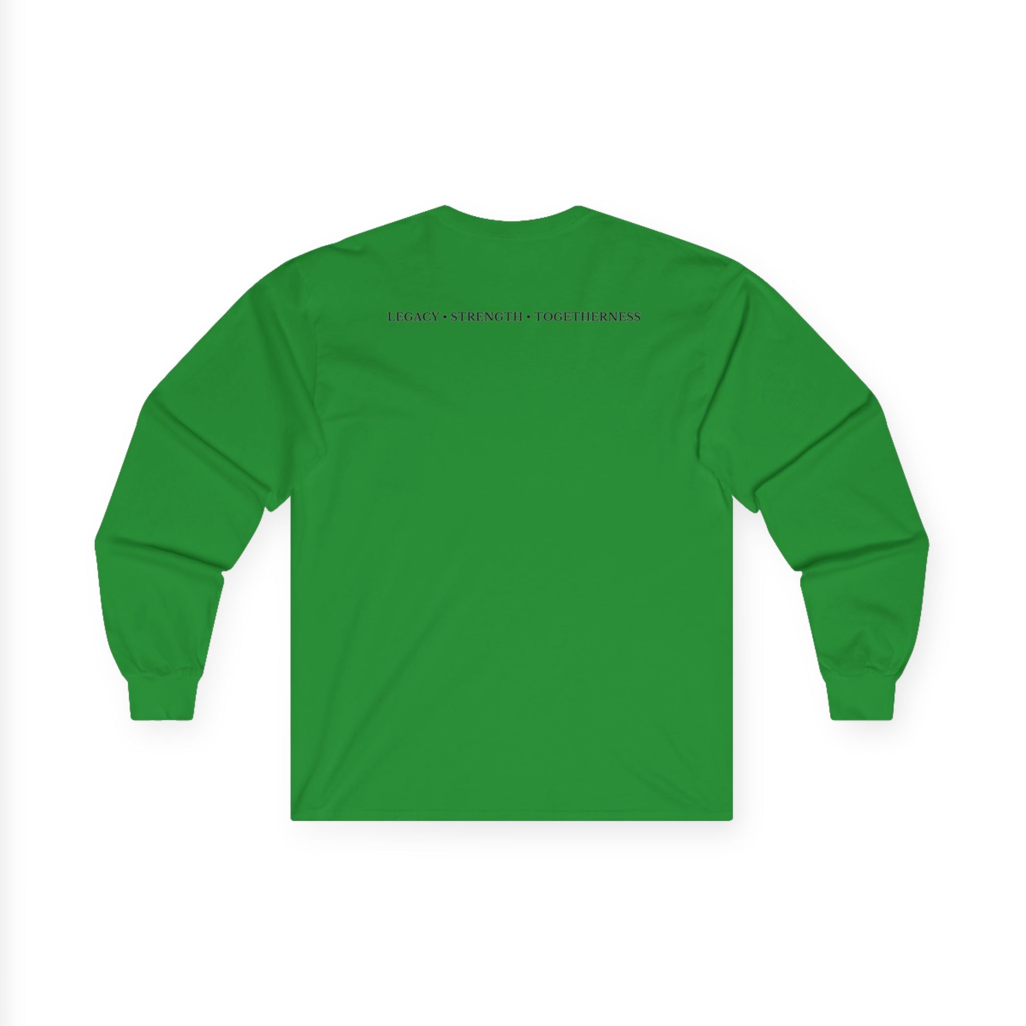 Family Silhouette Long Sleeve Tee — "Always A Family" Outdoor Design