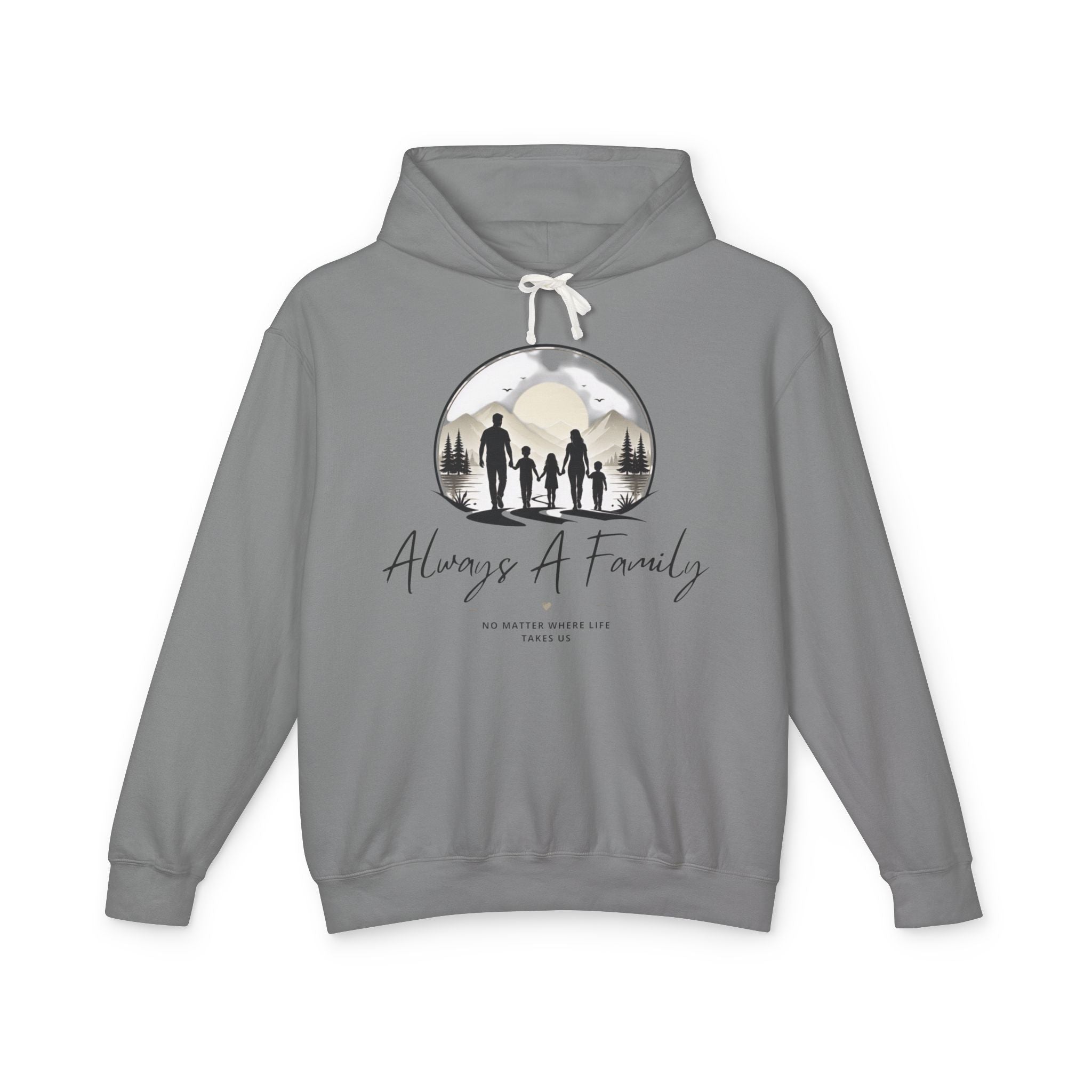 Always A Family Hoodie — Cozy Family Silhouette Pullover