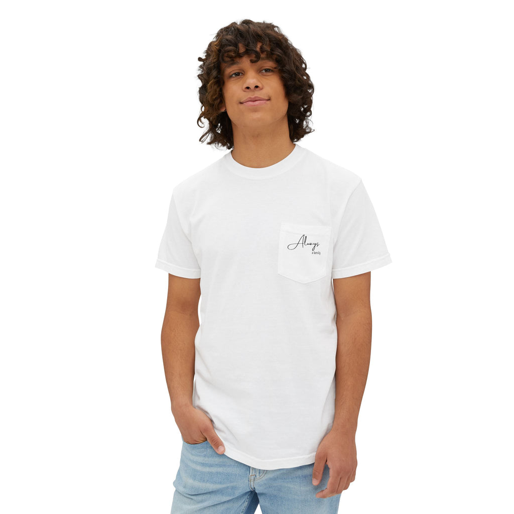 Pocket T-Shirt — Minimal Script Chest Pocket Tee