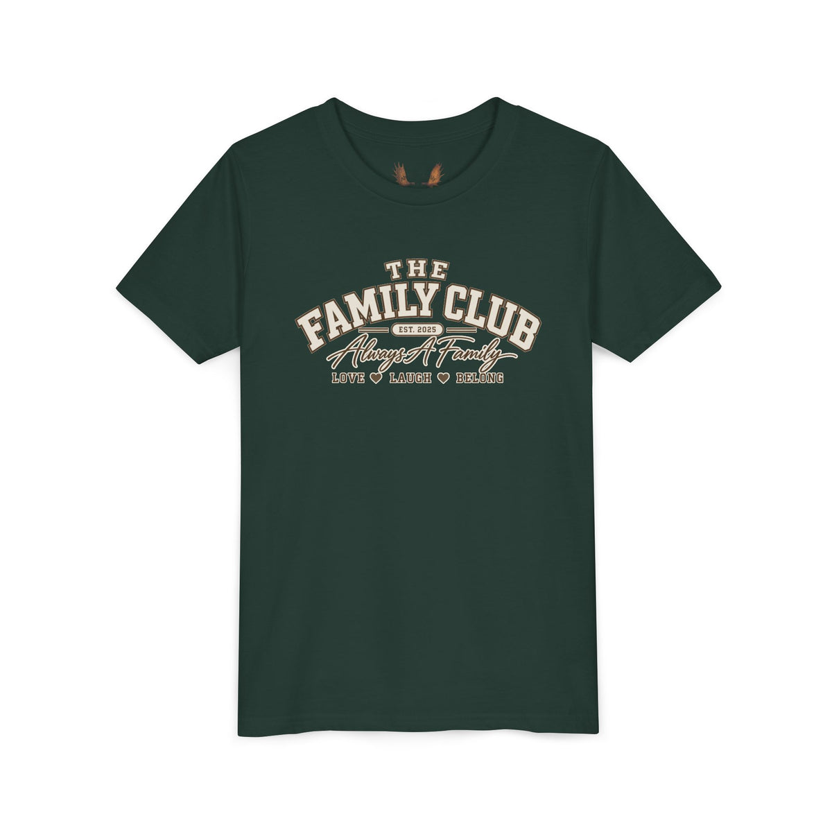 Youth Tee – "The Family Club" Always A Family Kids' Shirt