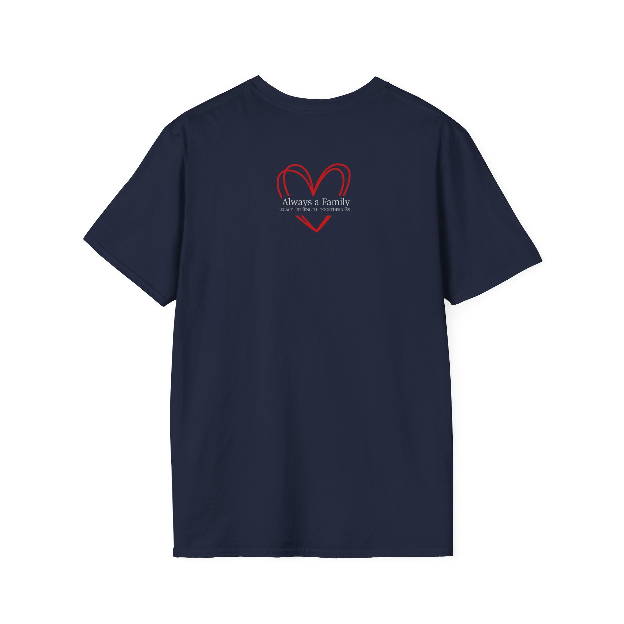 T-Shirt — "Always A Family" American Flag Moose Graphic (61)