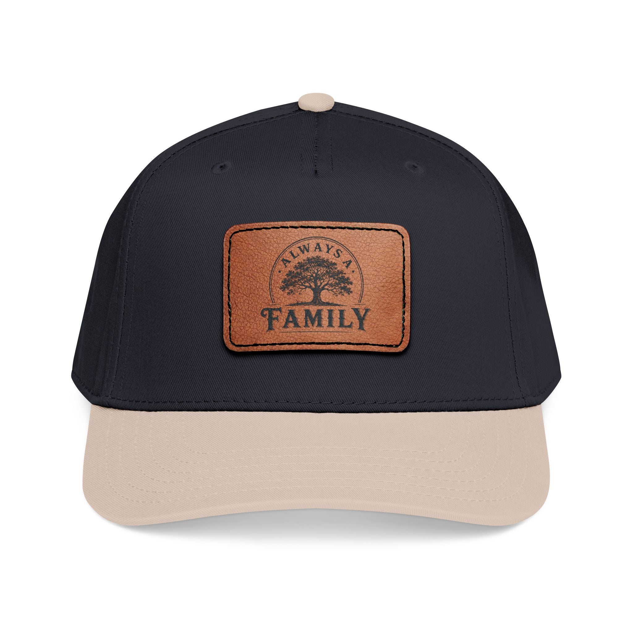 Leather Patch Baseball Cap