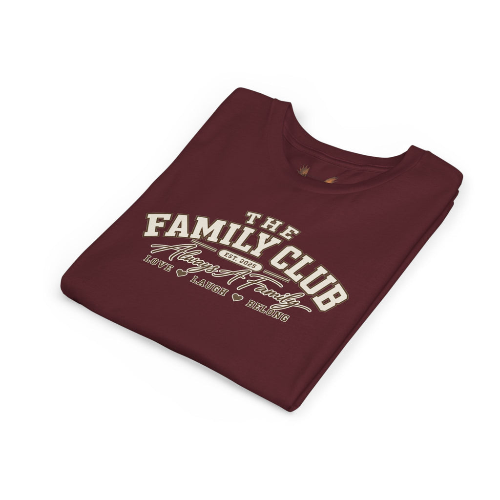 Youth Tee – "The Family Club" Always A Family Kids' Shirt