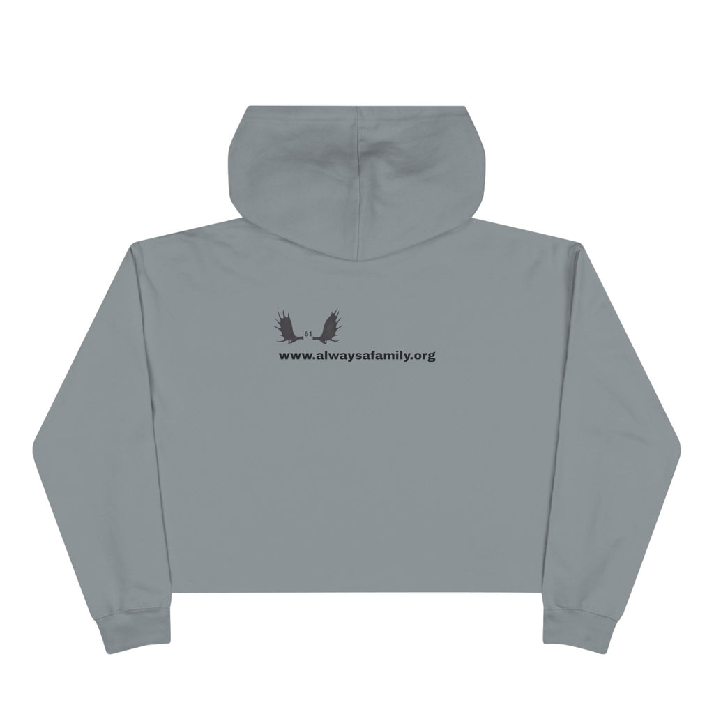 Bunny Ears Crop Hoodie — "Always A Family" website Crop Sweatshirt