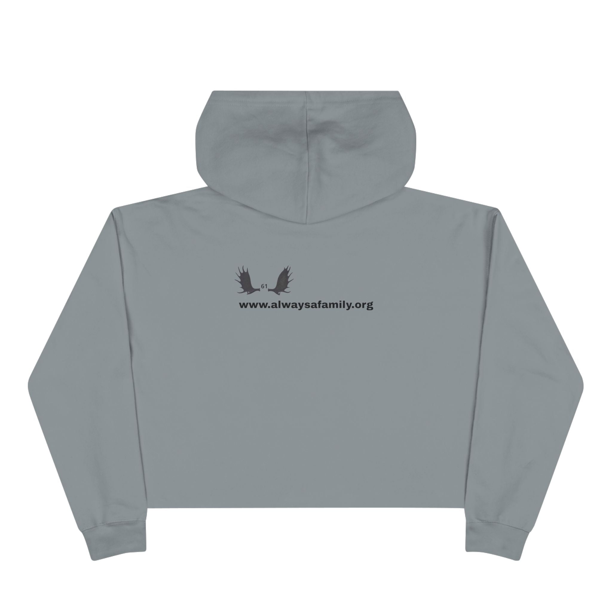 Bunny Ears Crop Hoodie — "Always A Family" website Crop Sweatshirt