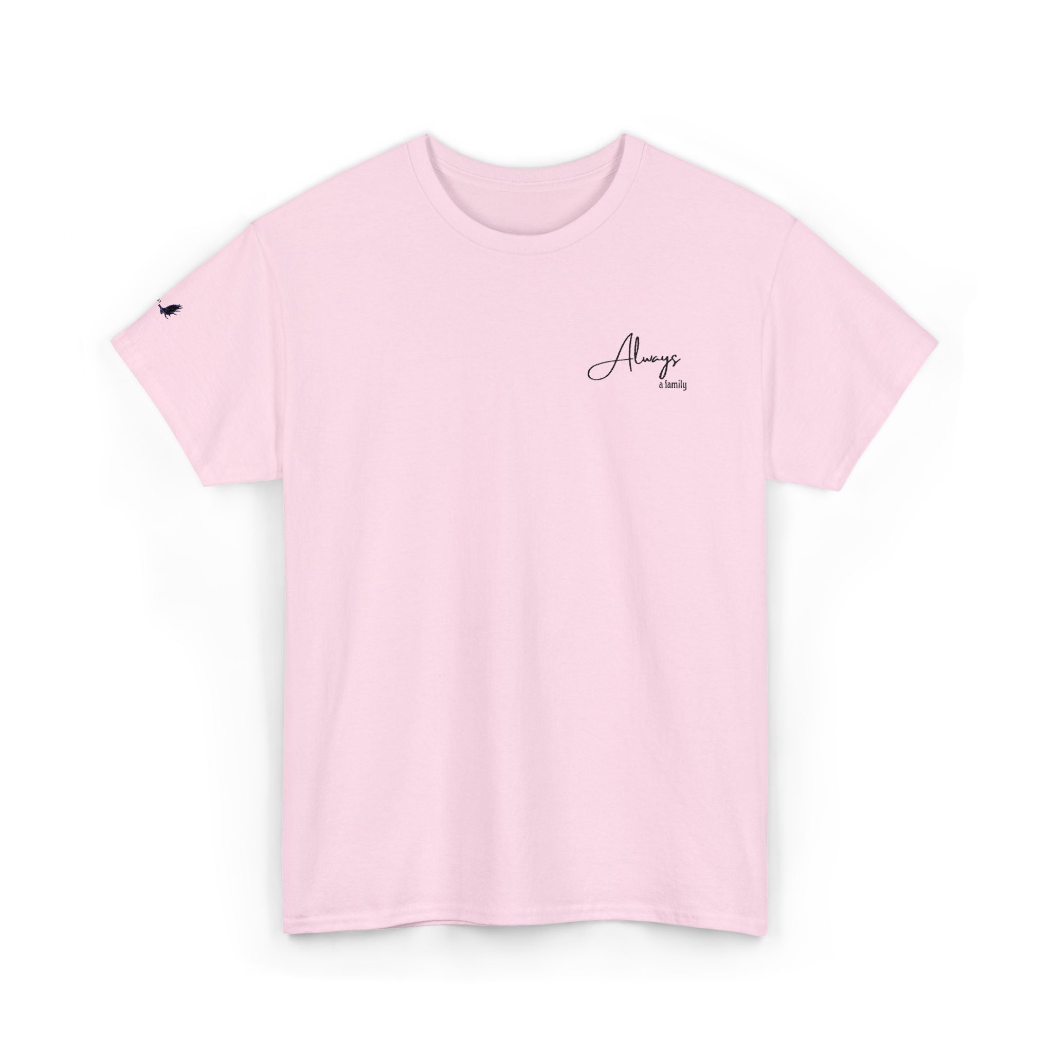 Classic 'Always' Script Tee — Minimalist White T-Shirt