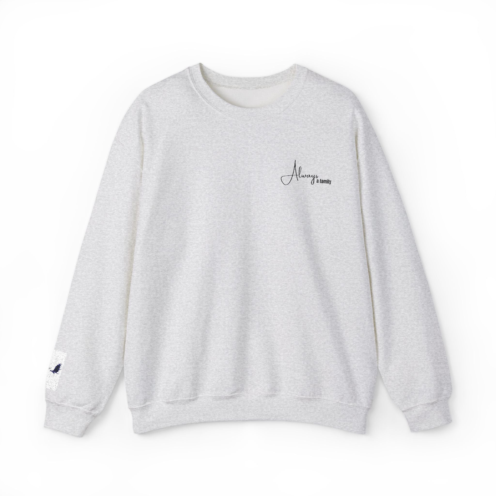 Crewneck Sweatshirt — “Always Loved” Minimal Script Crew