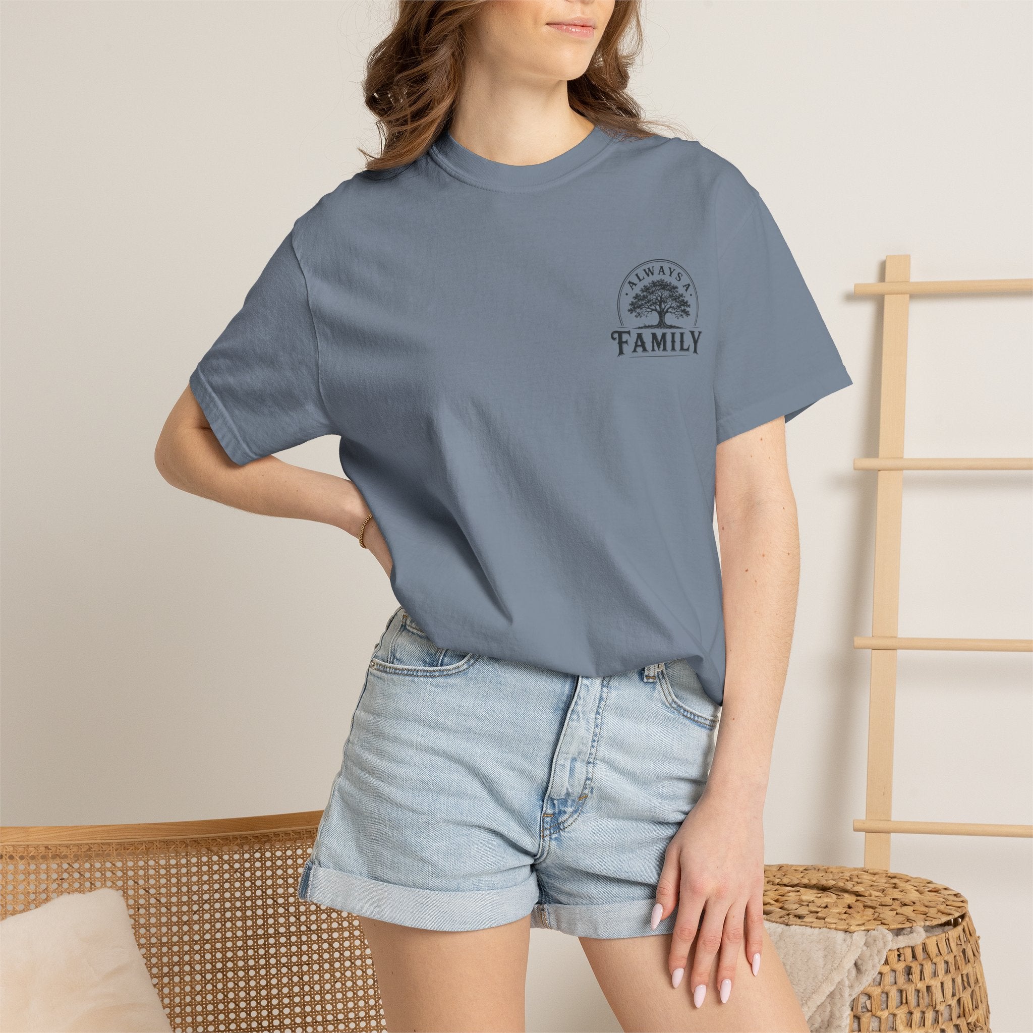 Family Tree T-Shirt — "Always a Family" legacy