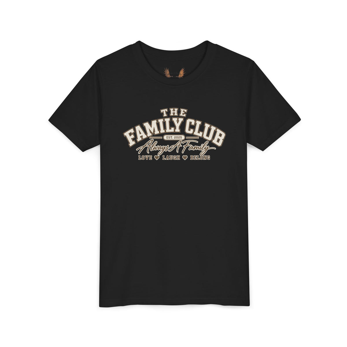 Youth Tee – "The Family Club" Always A Family Kids' Shirt