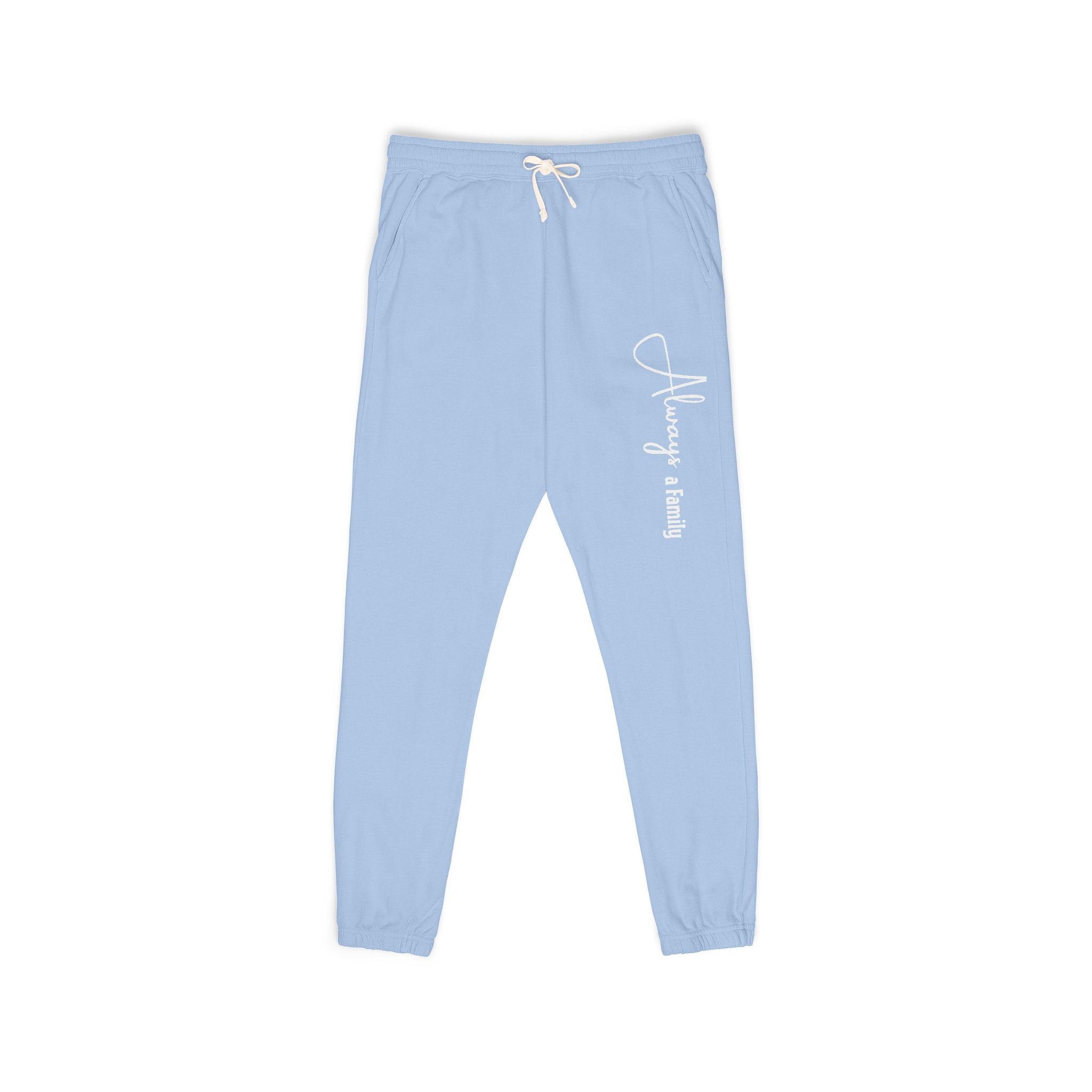 Everyday Cozy Sweatpants — "Always a Family" Script Joggers