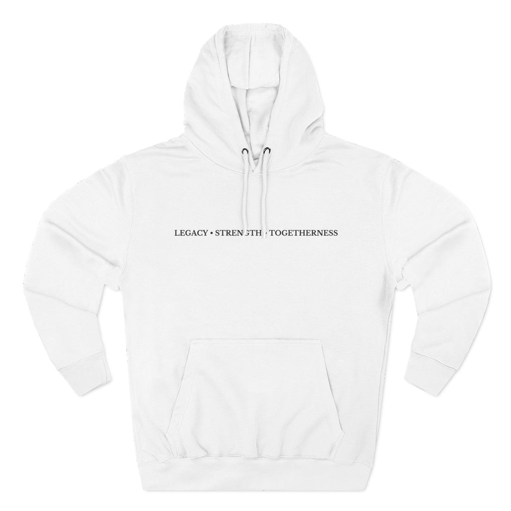 Moose Illustration Hoodie — "Always A Family" Graphic Fleece Hoodie