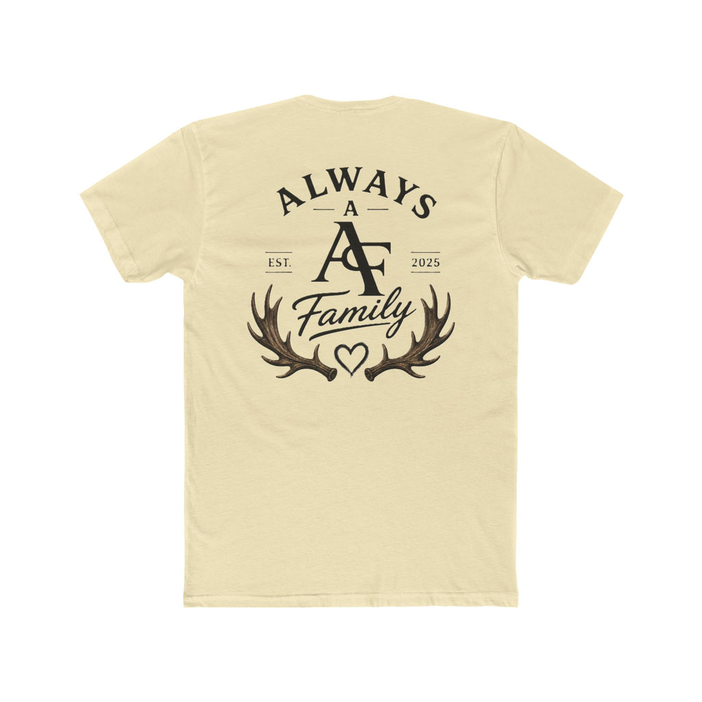 Always A Family T-Shirt — Antler Heart Logo Crew Tee