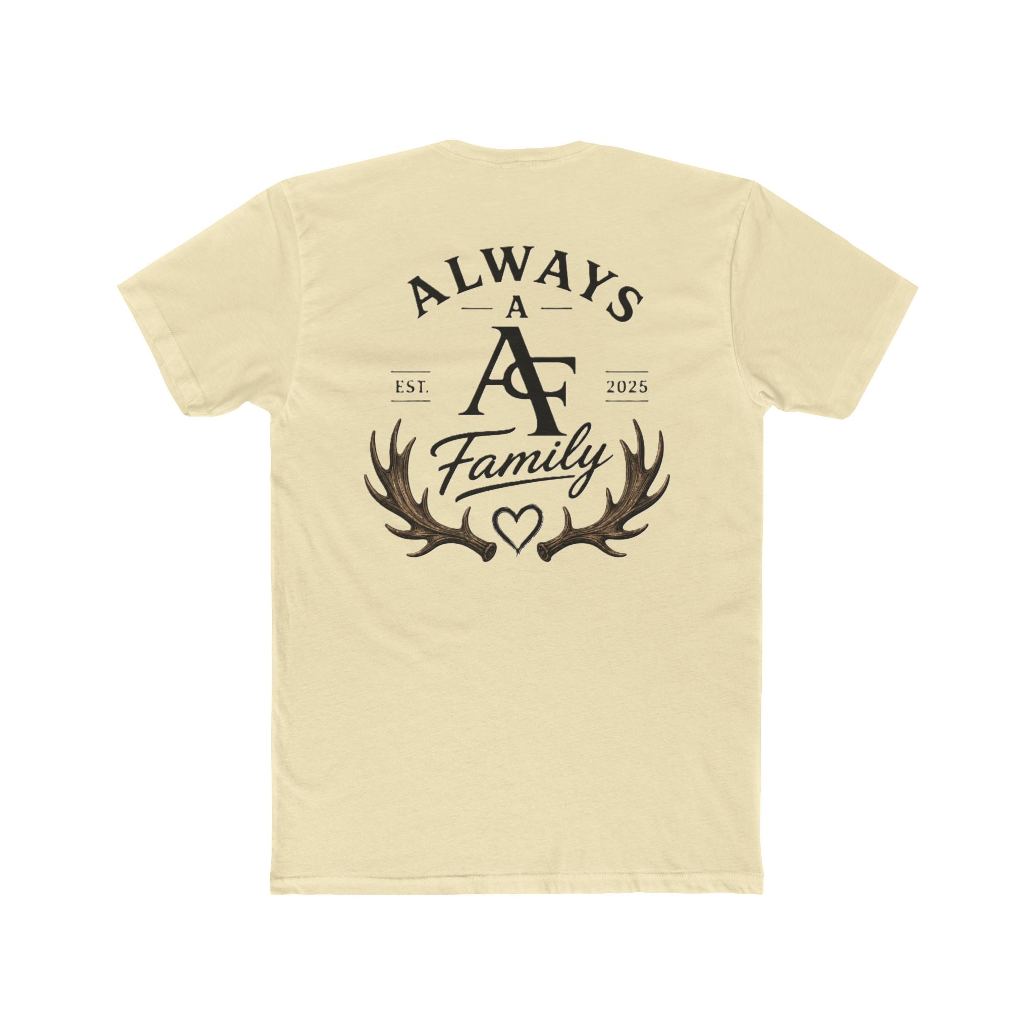 Always A Family T-Shirt — Antler Heart Logo Crew Tee