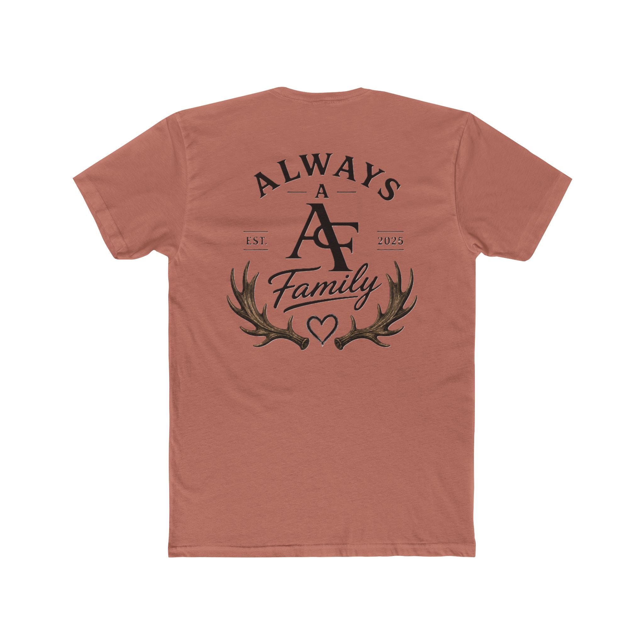 Always A Family T-Shirt — Antler Heart Logo Crew Tee