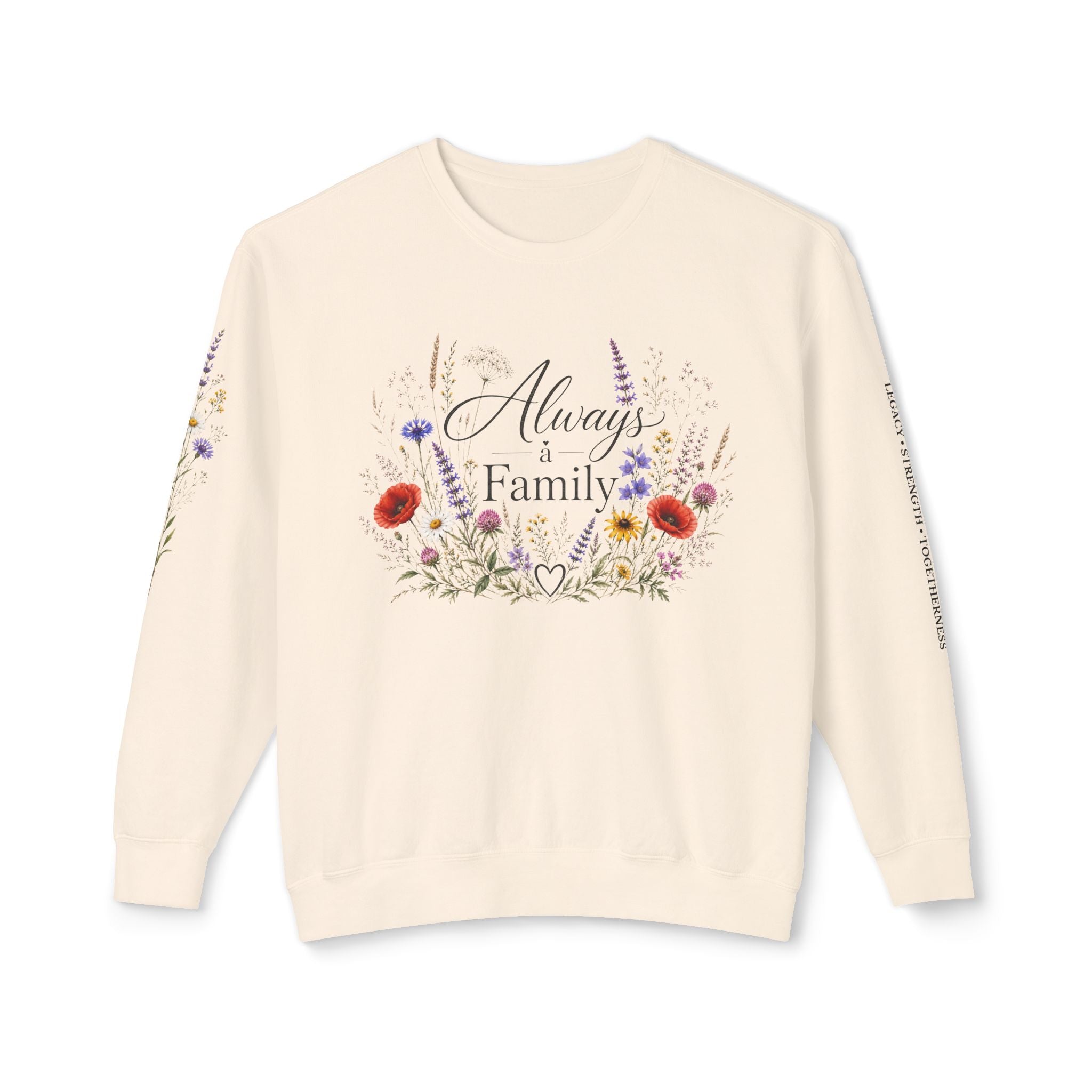 Always Family Floral Crewneck Sweatshirt