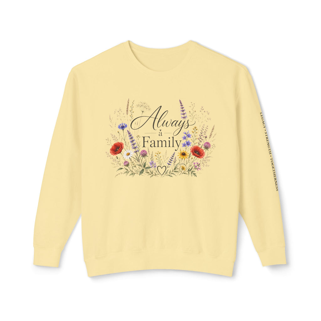 Always Family Floral Crewneck Sweatshirt