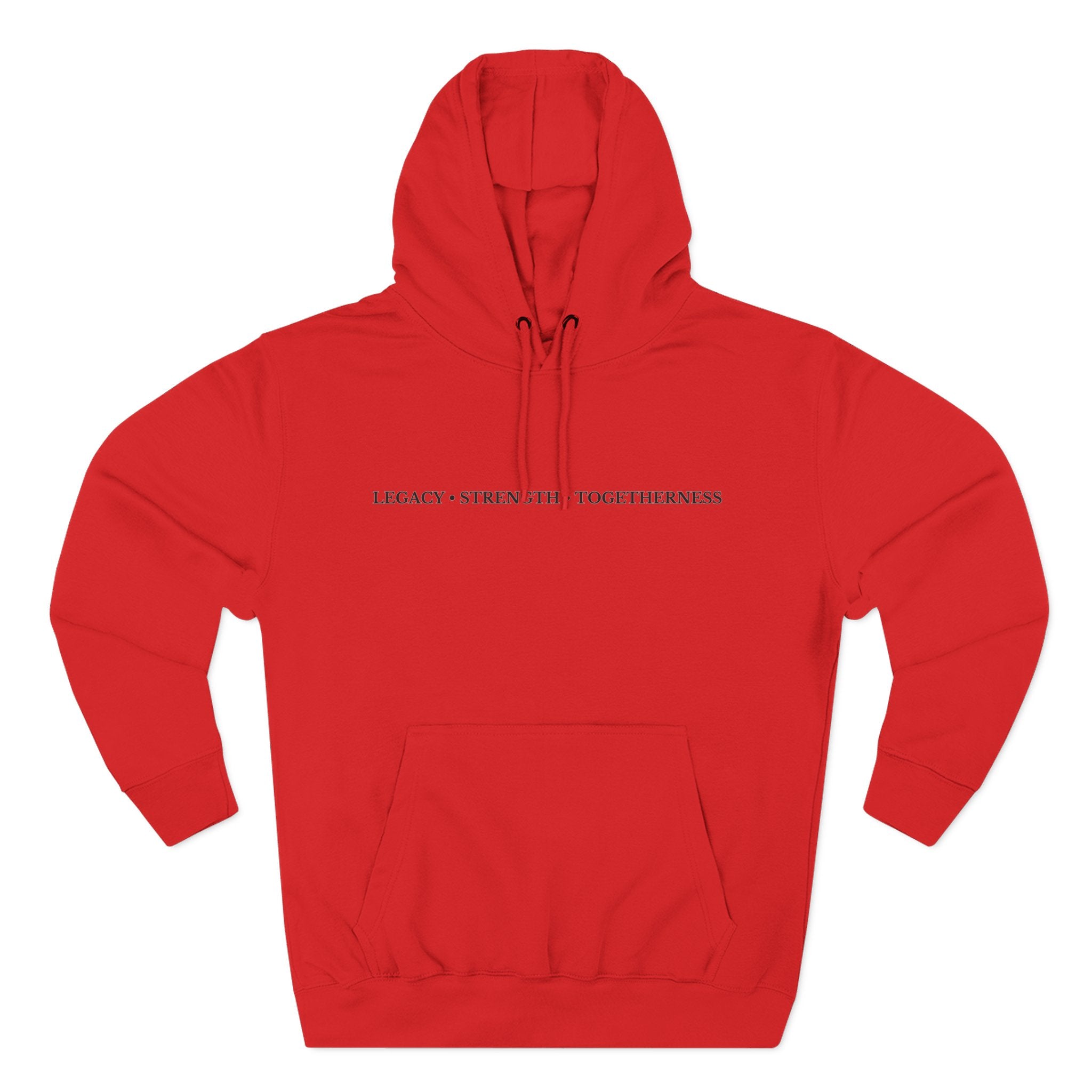 Moose Illustration Hoodie — "Always A Family" Graphic Fleece Hoodie