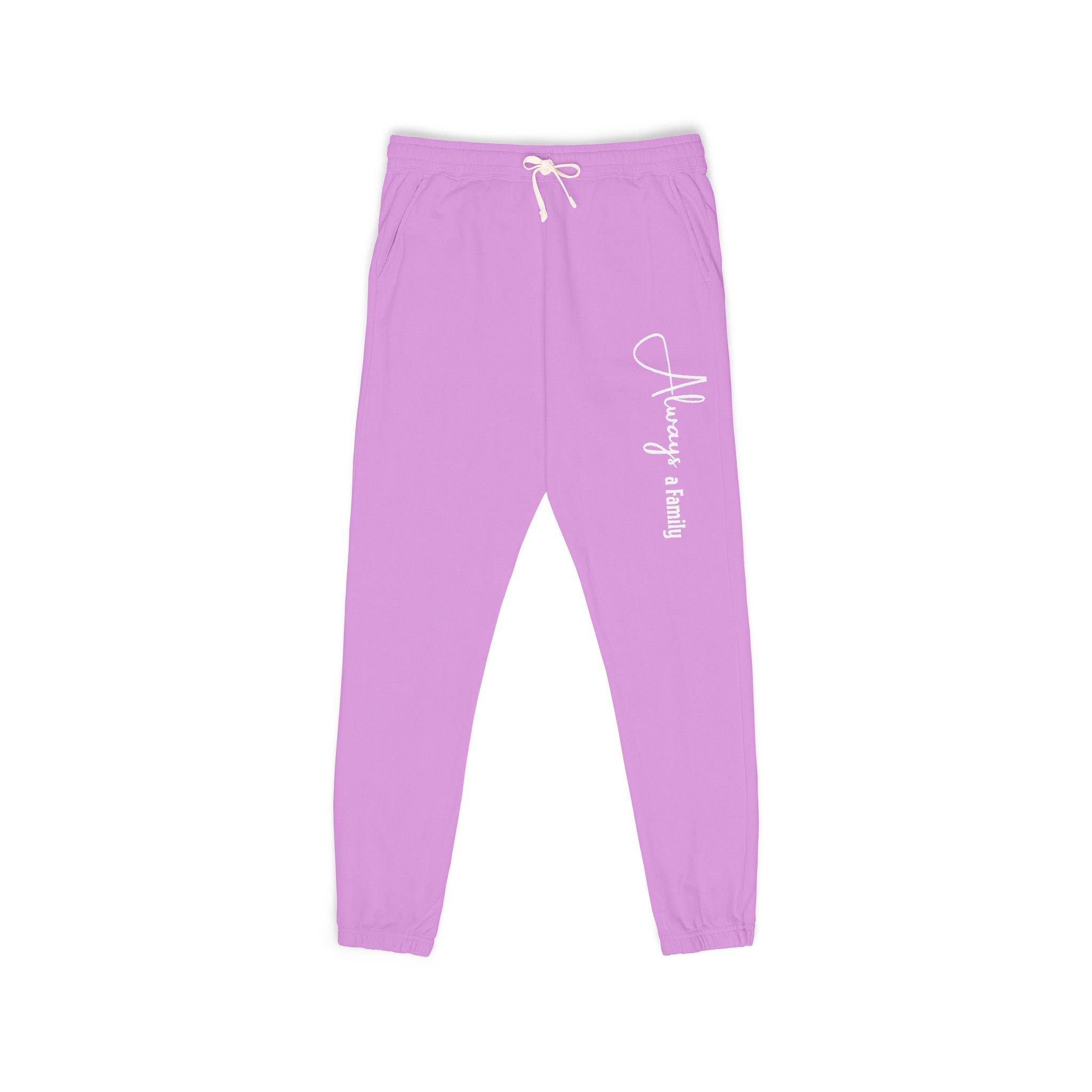 Everyday Cozy Sweatpants — "Always a Family" Script Joggers