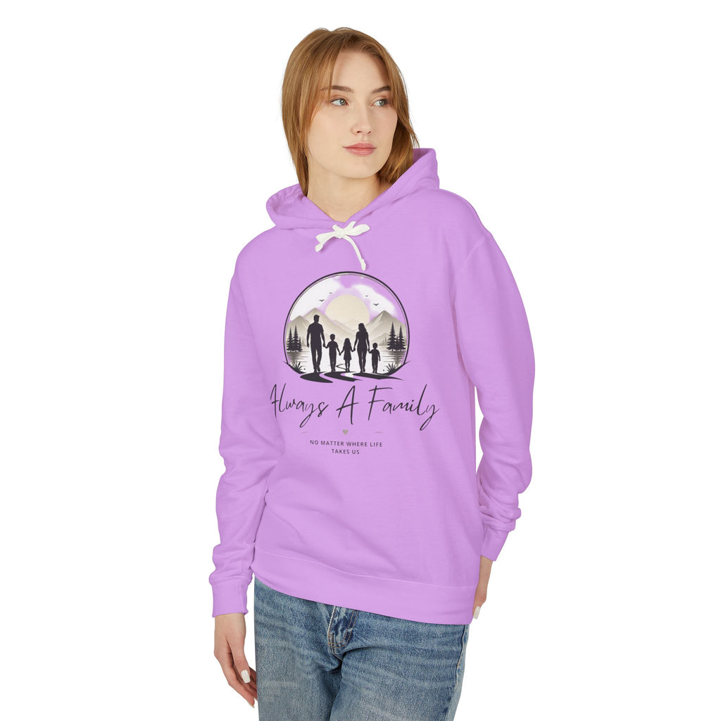 Always A Family Hoodie — Cozy Family Silhouette Pullover
