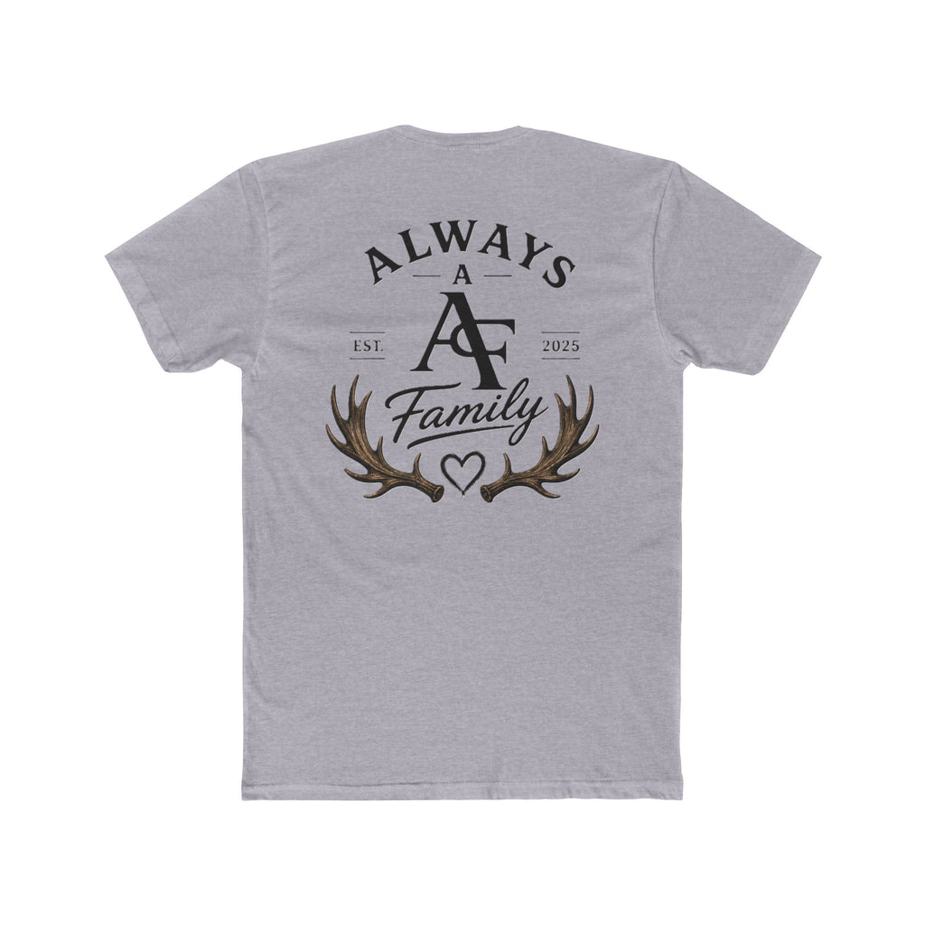 Always A Family T-Shirt — Antler Heart Logo Crew Tee