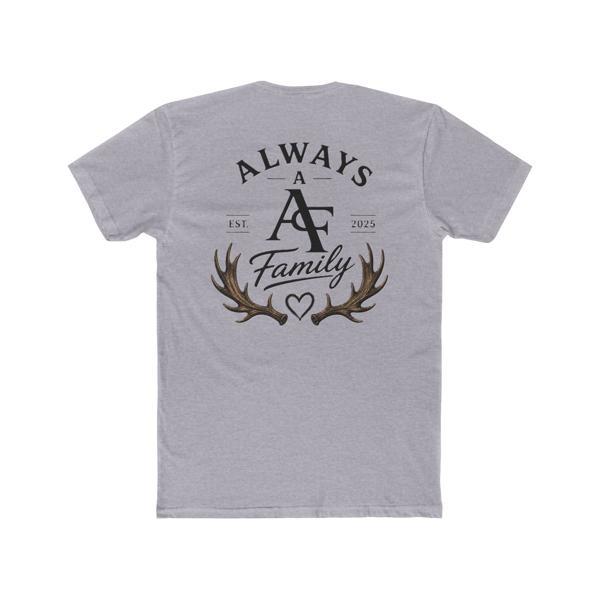 Always A Family T-Shirt — Antler Heart Logo Crew Tee