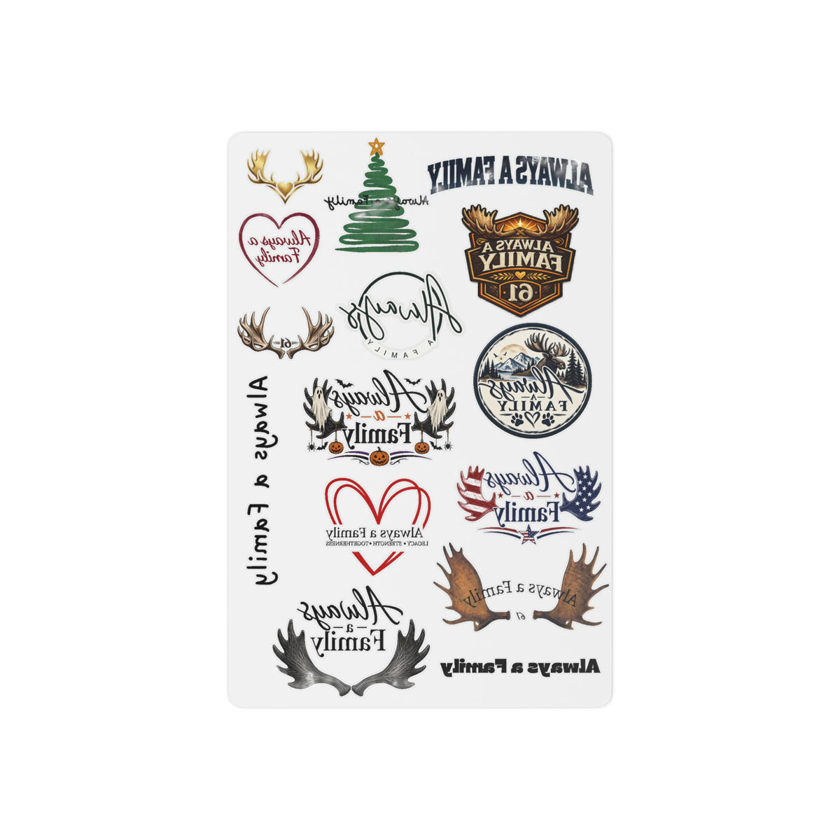 Always a Family Temporary Tattoo Sheet