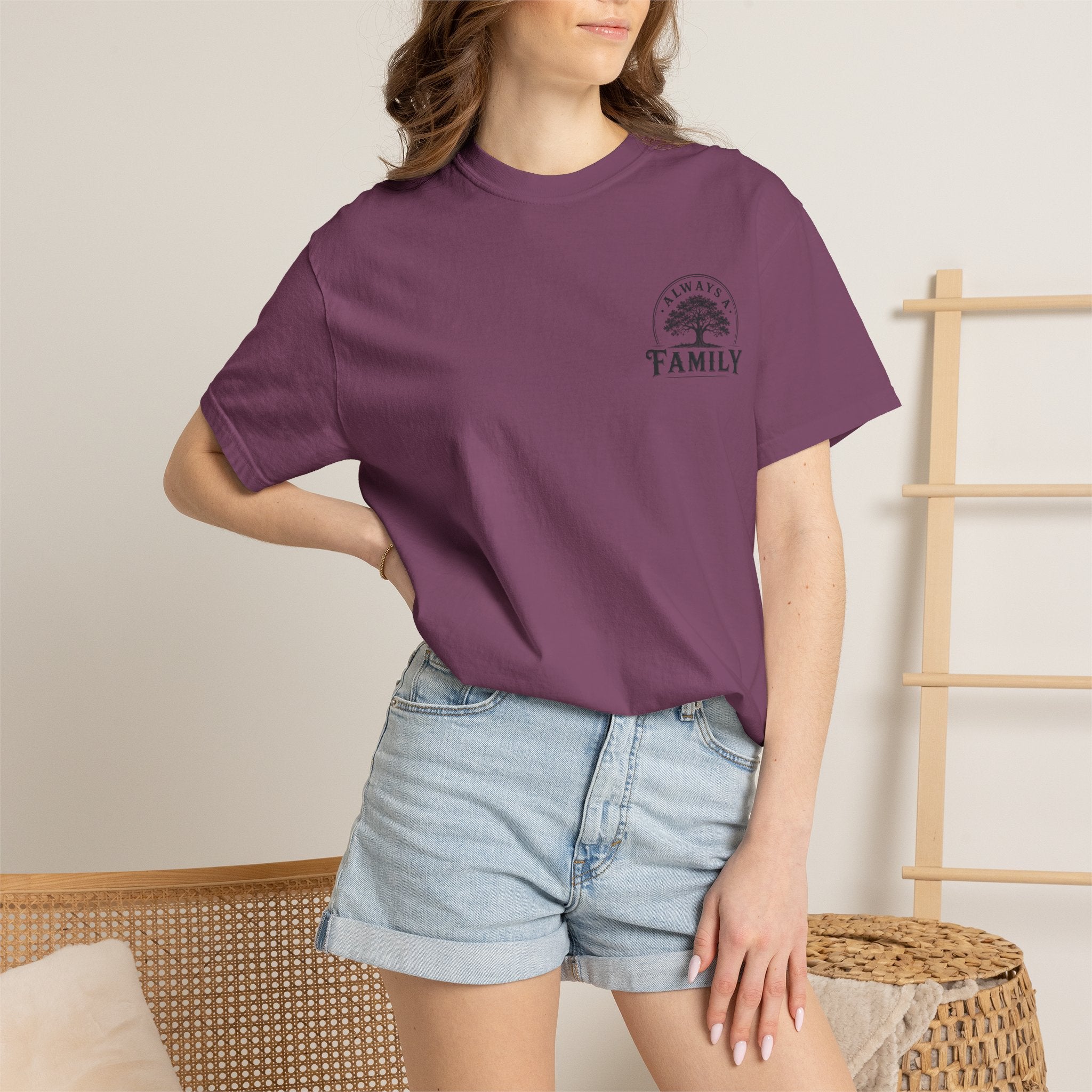 Family Tree T-Shirt — "Always a Family" legacy